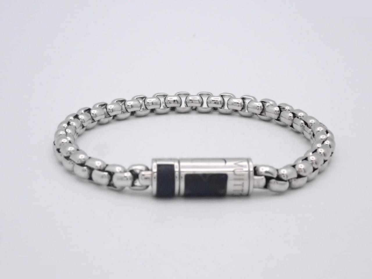 Bracelet chain, Monogram Eclipse, 28.2g, total length approximately 21cm — view 2