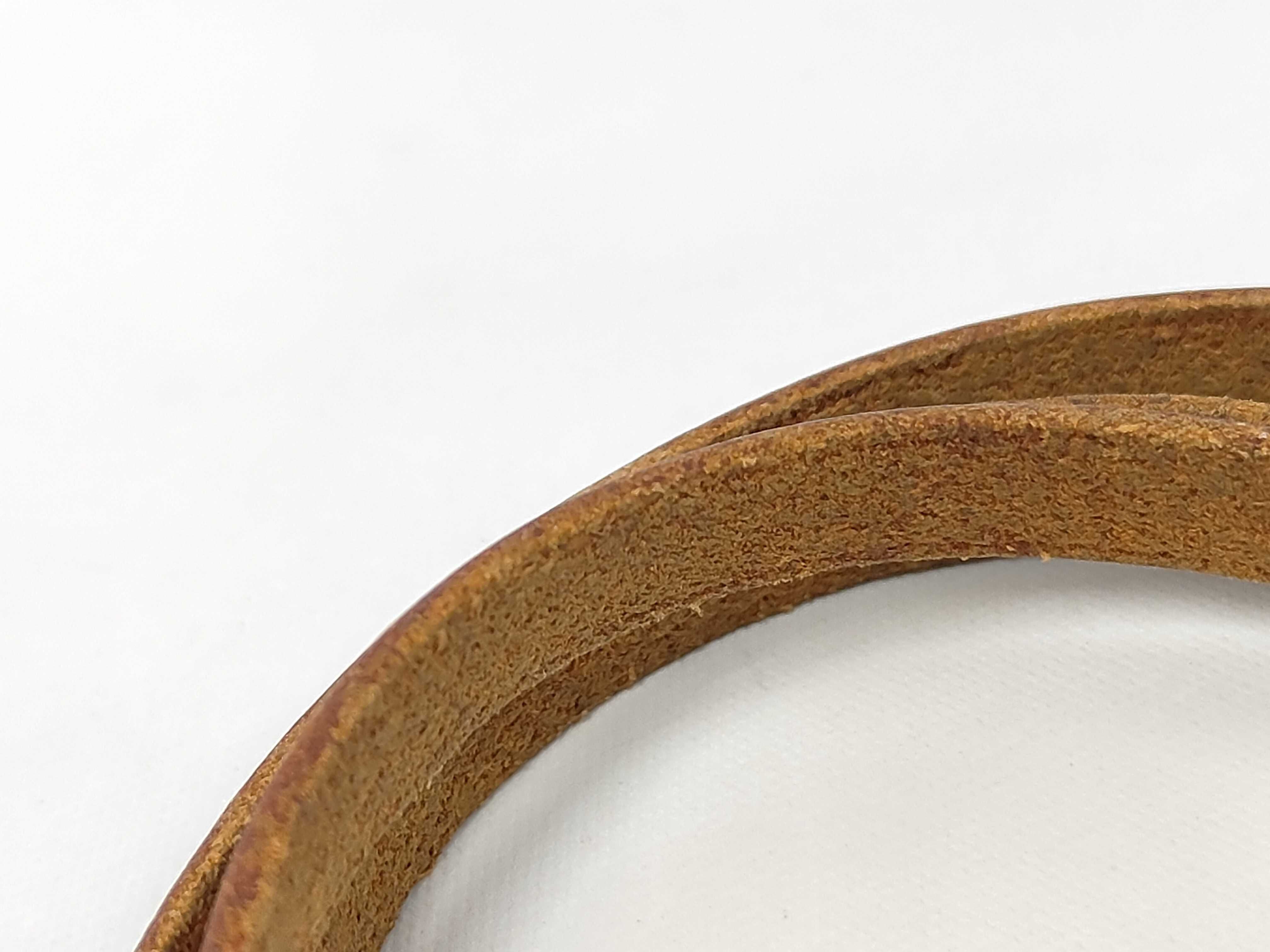 Api Leather Brown Silver Bracelet Choker Bracelet/Bangle — view 4