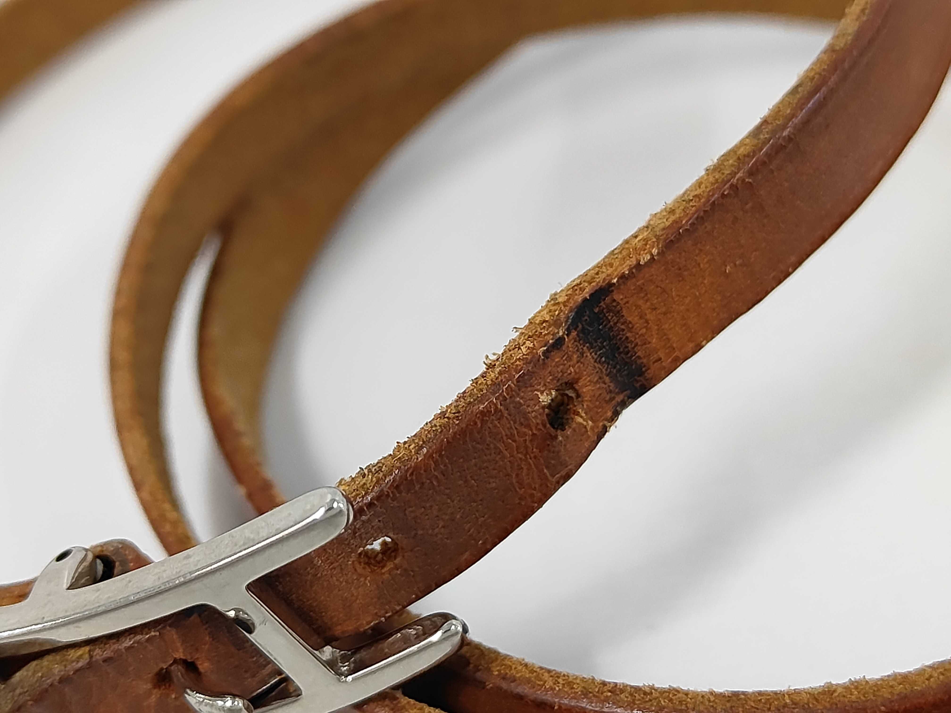 Api Leather Brown Silver Bracelet Choker Bracelet/Bangle — view 8