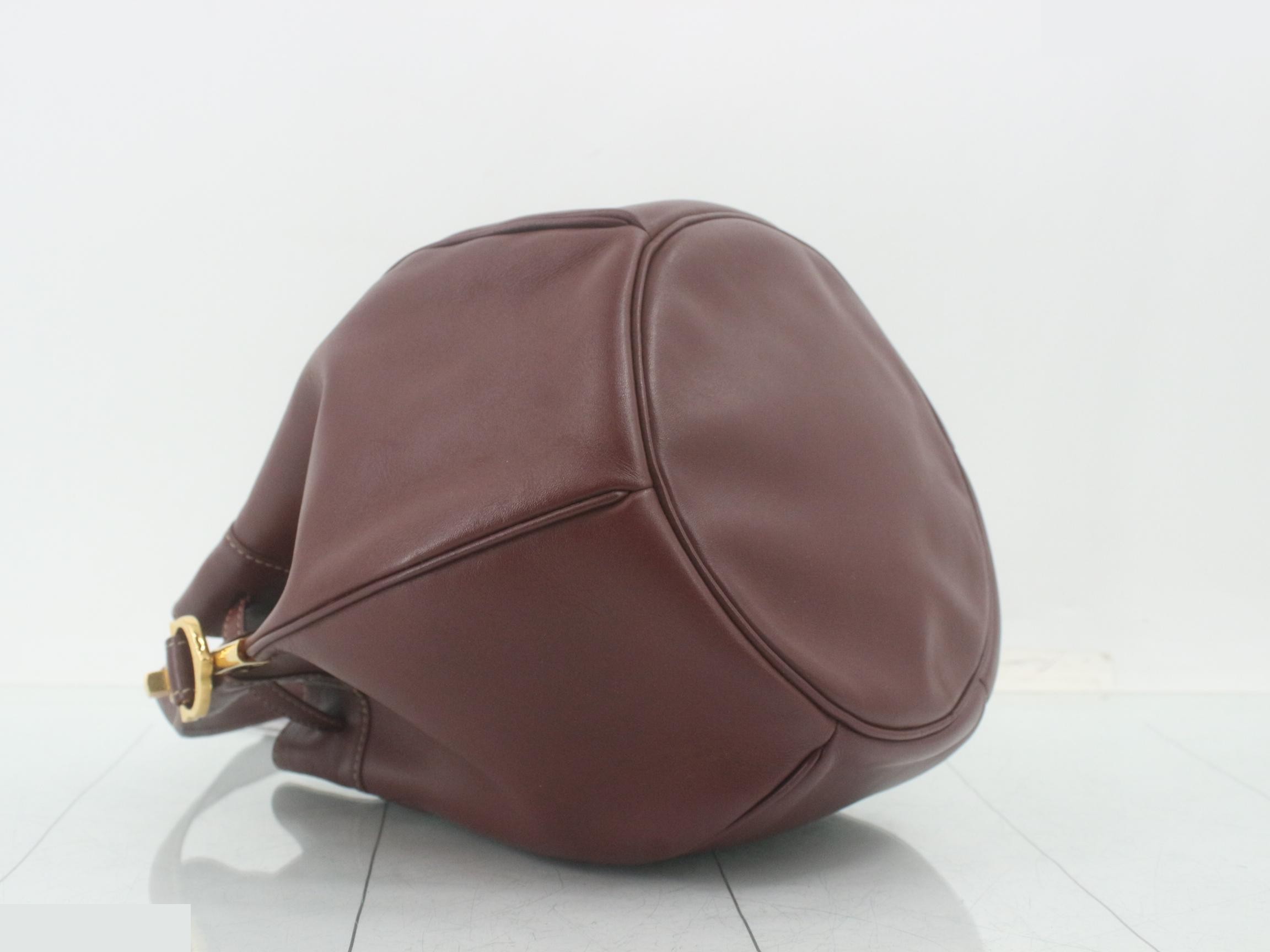 Must Drawstring Shoulder Bag, Bordeaux — view 5