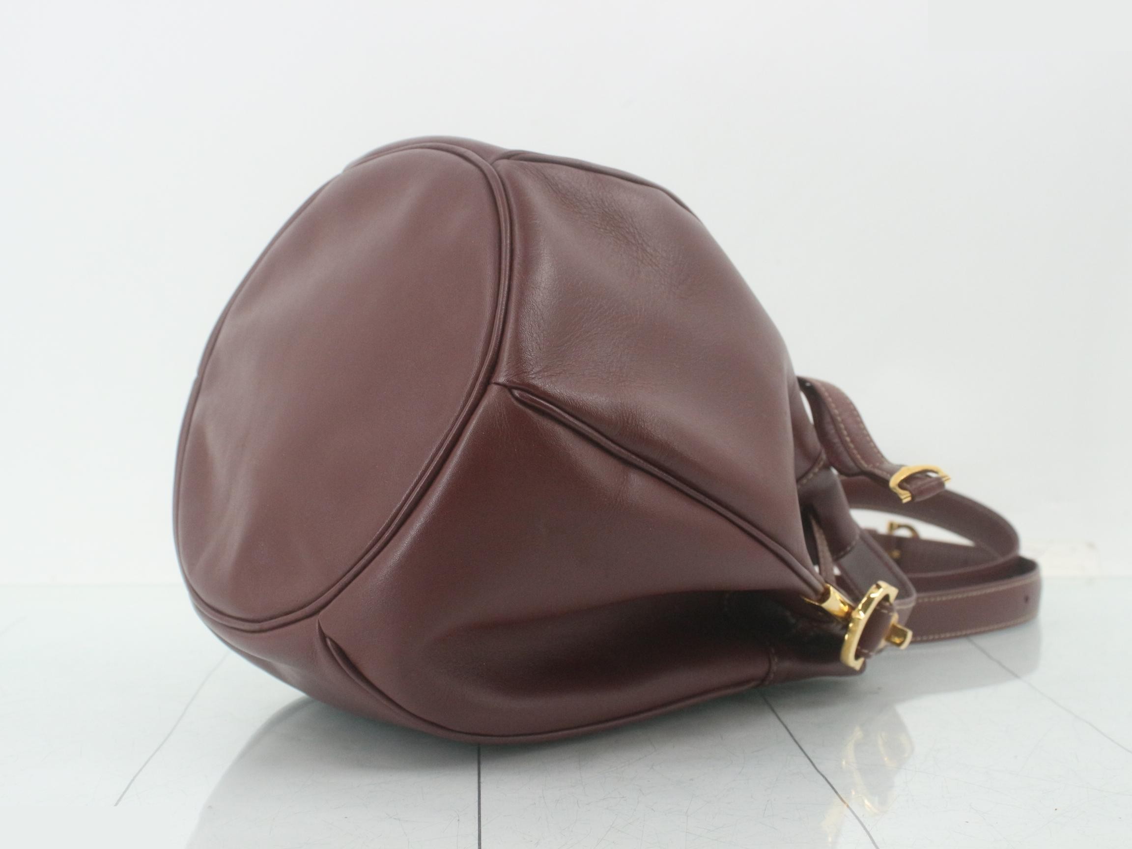 Must Drawstring Shoulder Bag, Bordeaux — view 6