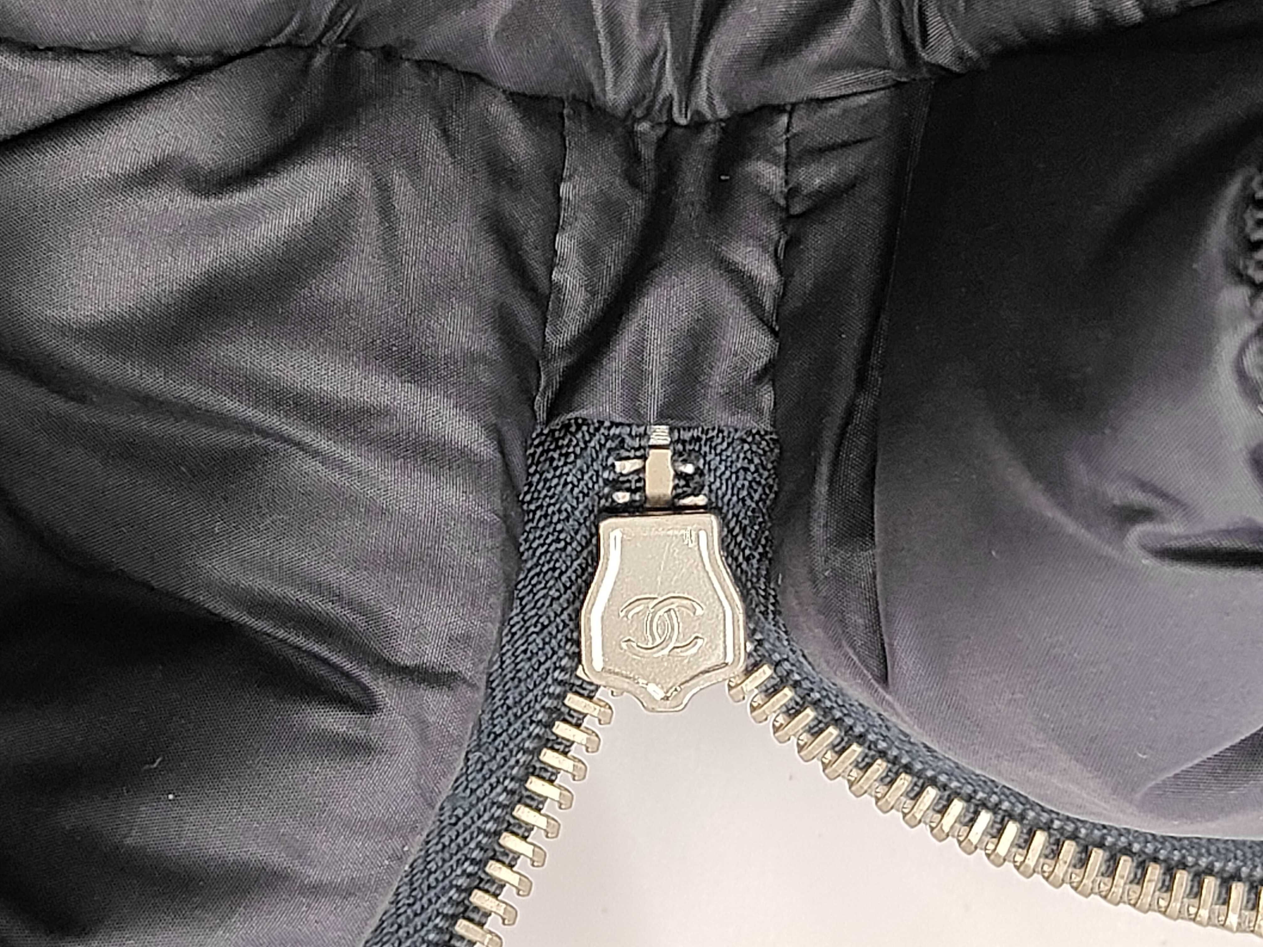 Doudoune Embossed Logo Nylon Backpack, Silver, Silver Hardware, 24933238 Bag — view 9