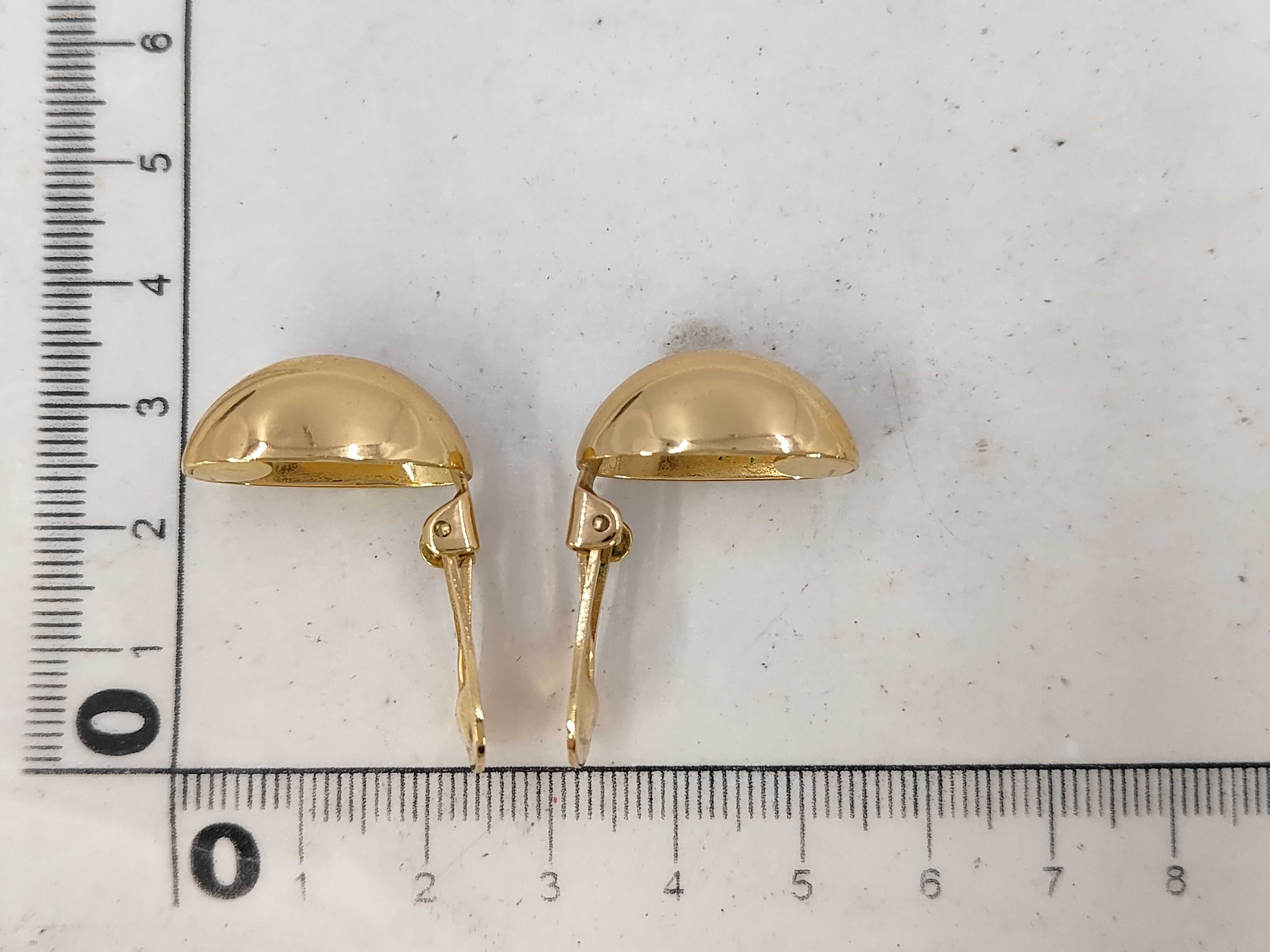 Half Hoop Gold Earrings (YG) — view 5