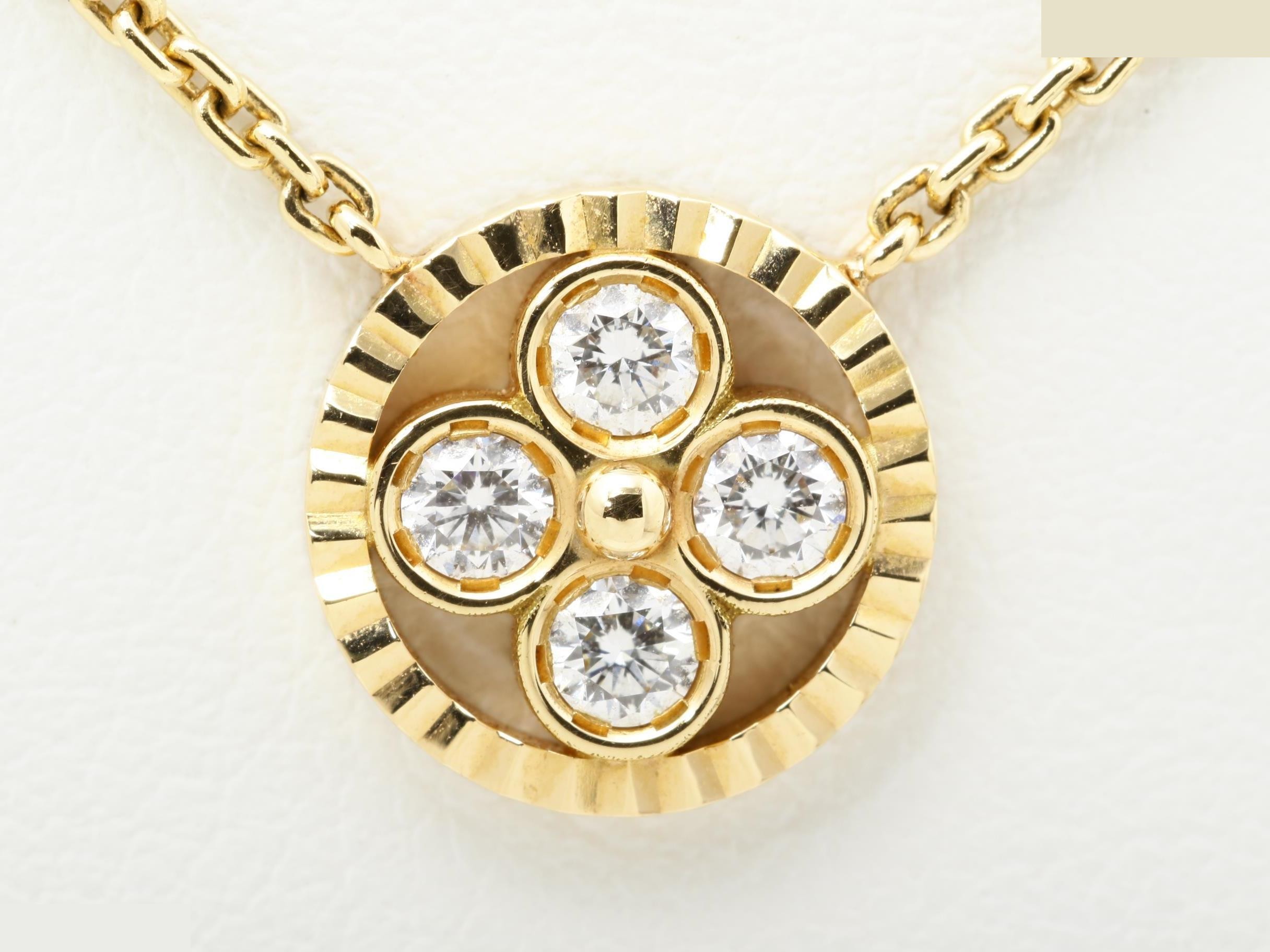 Pendant Sun Blossom 750PG Diamond 0.19ct — view 2