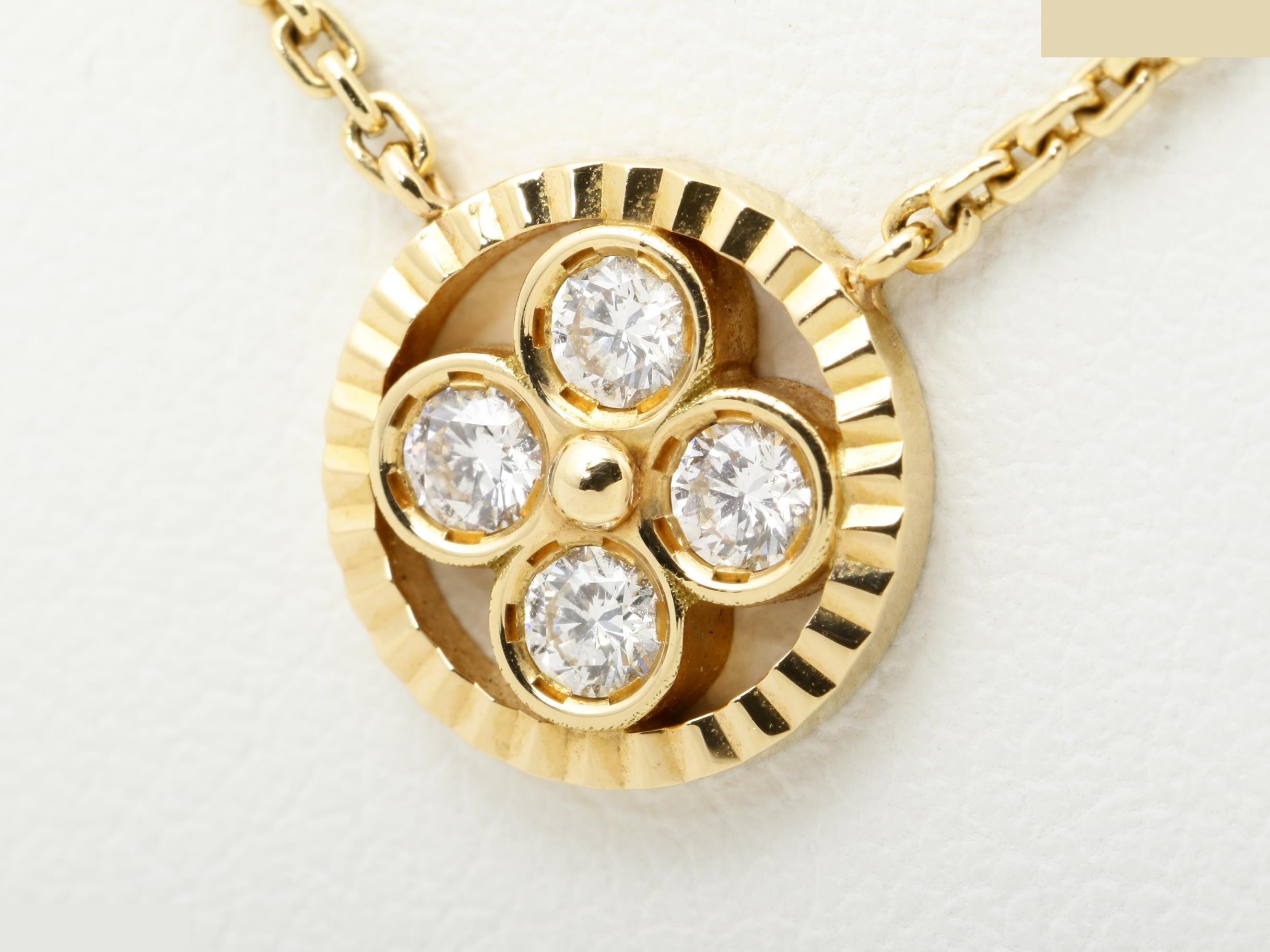 Pendant Sun Blossom 750PG Diamond 0.19ct — view 3