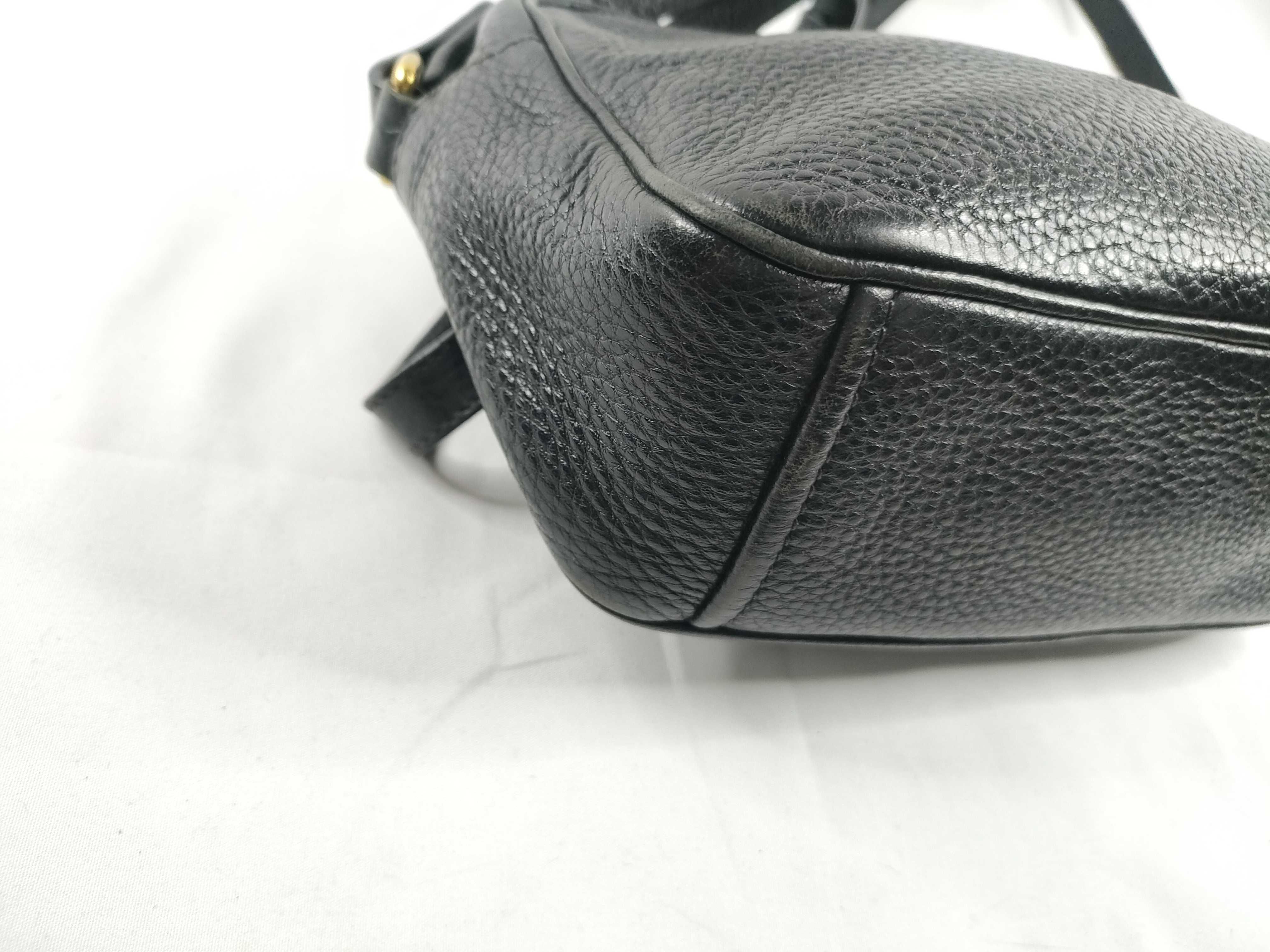 Vitello Daino Camera Bag, Black Shoulder Bag — view 3