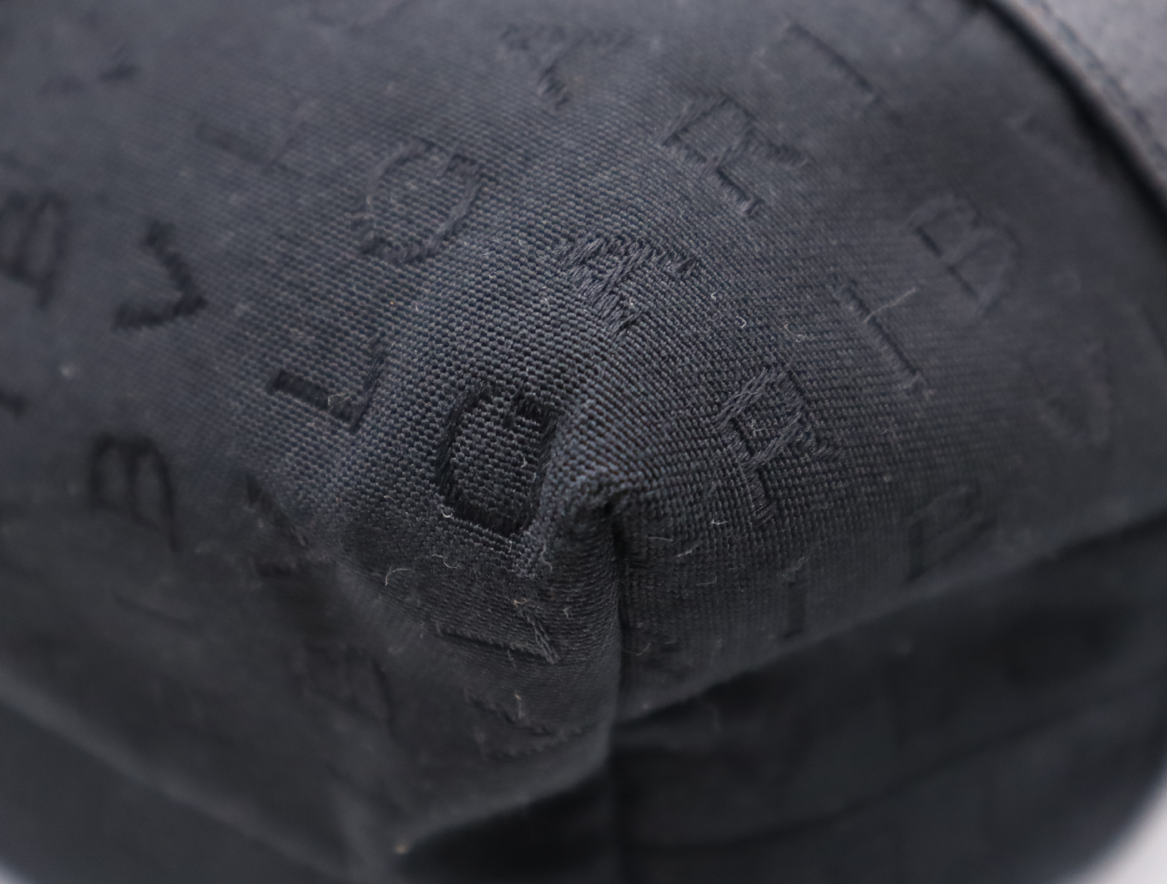 Canvas x Leather Logo Mania Tote Bag, Black, Silver Hardware, with Dust Bag — view 6