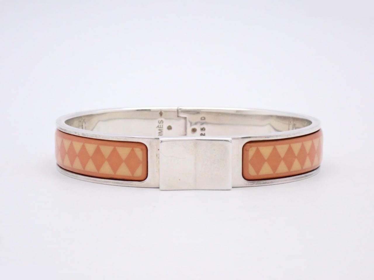 enamel bracelet, orange, SV925 / 42.0g