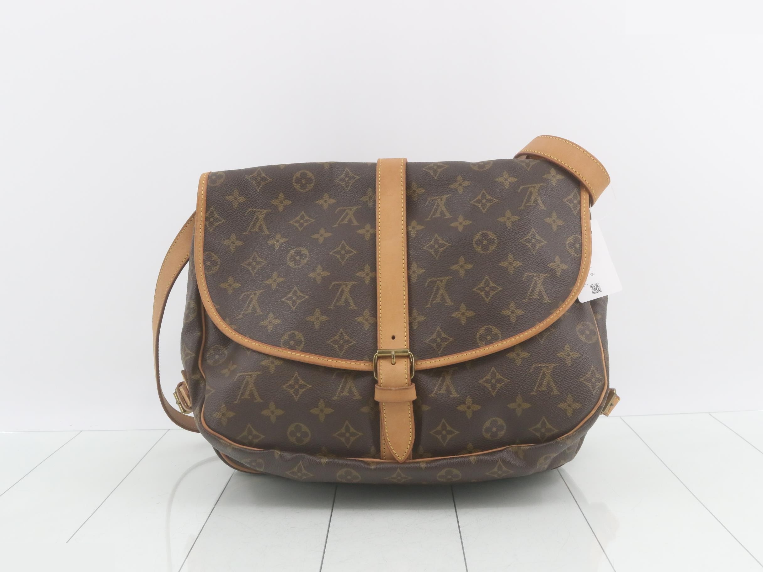 Saumur Monogram Shoulder Bag — view 2