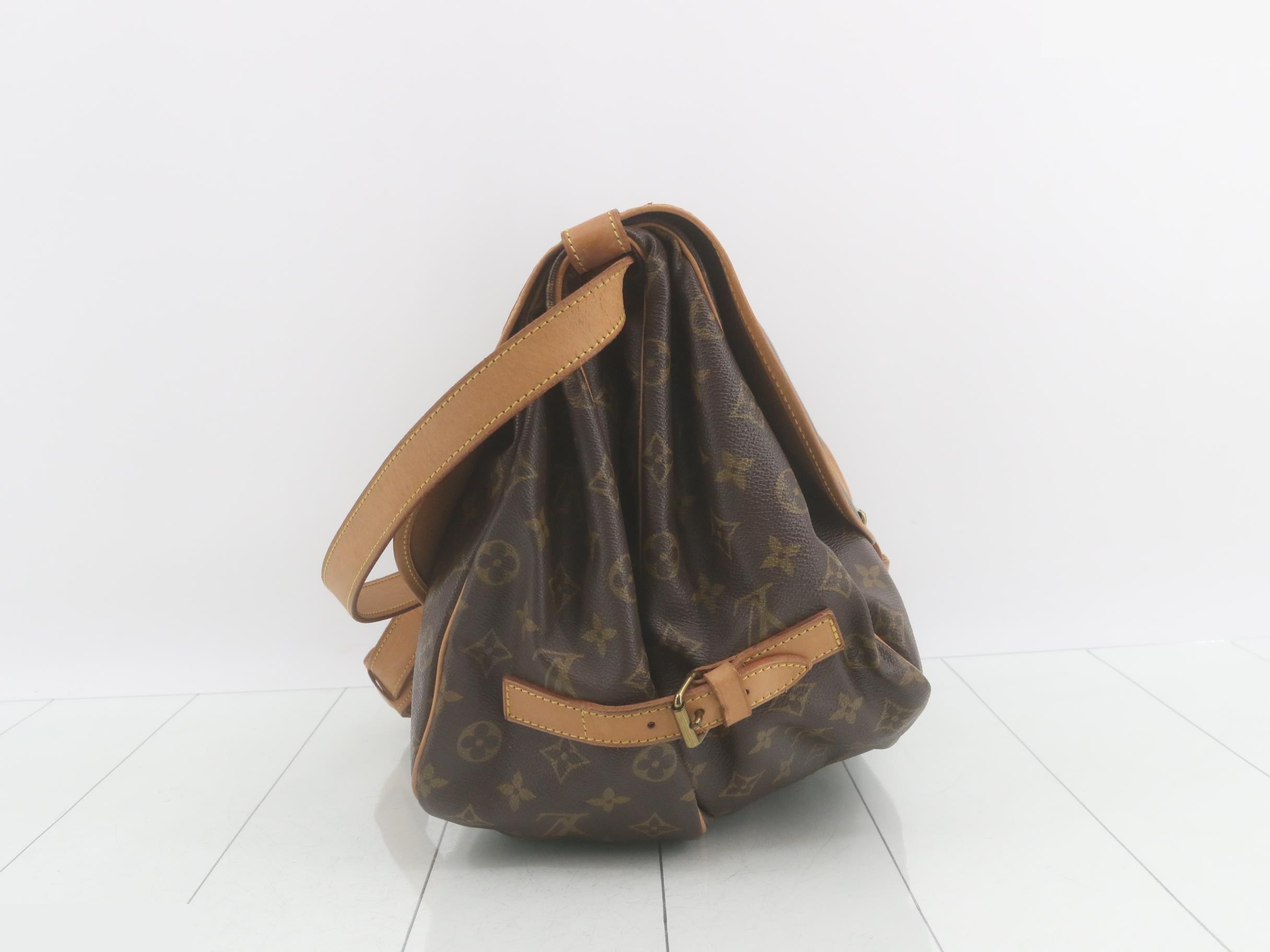 Saumur Monogram Shoulder Bag — view 3