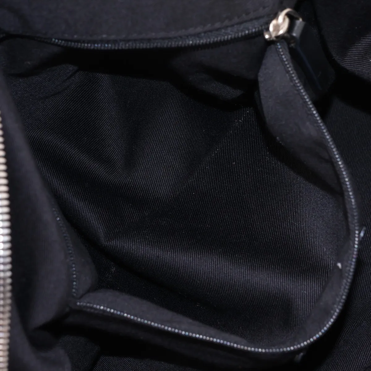 Nightingale Nylon x Leather x Stud Shoulder Bag, Black — view 9
