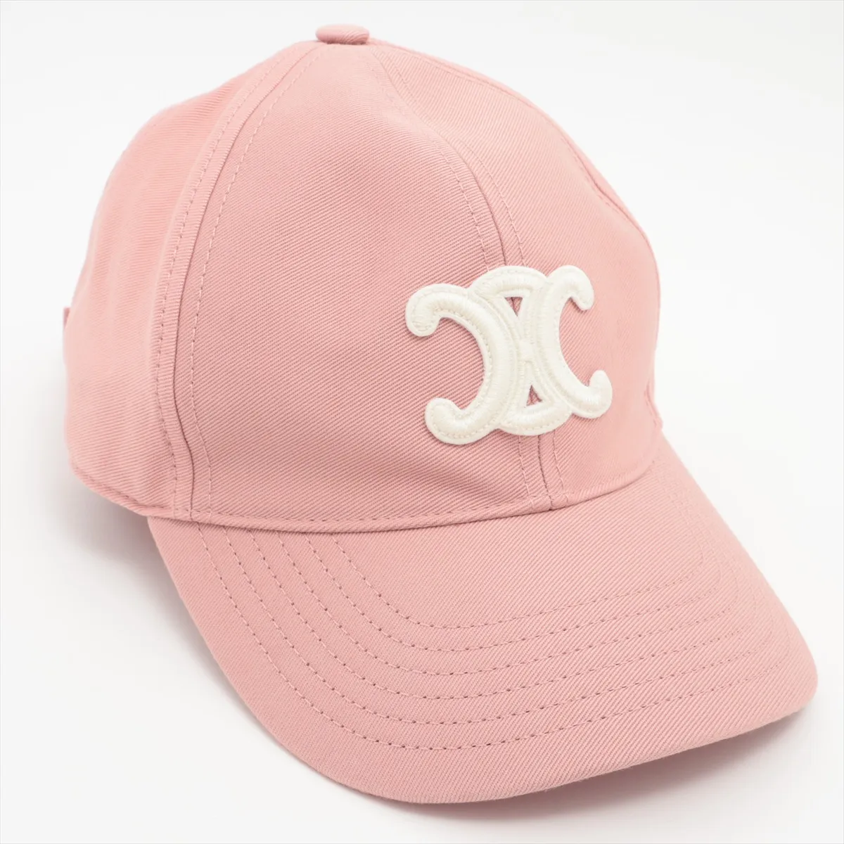 2AUT6234X Triomphe Cap, Size L, Cotton, Pink. (Slight wear, — view 2
