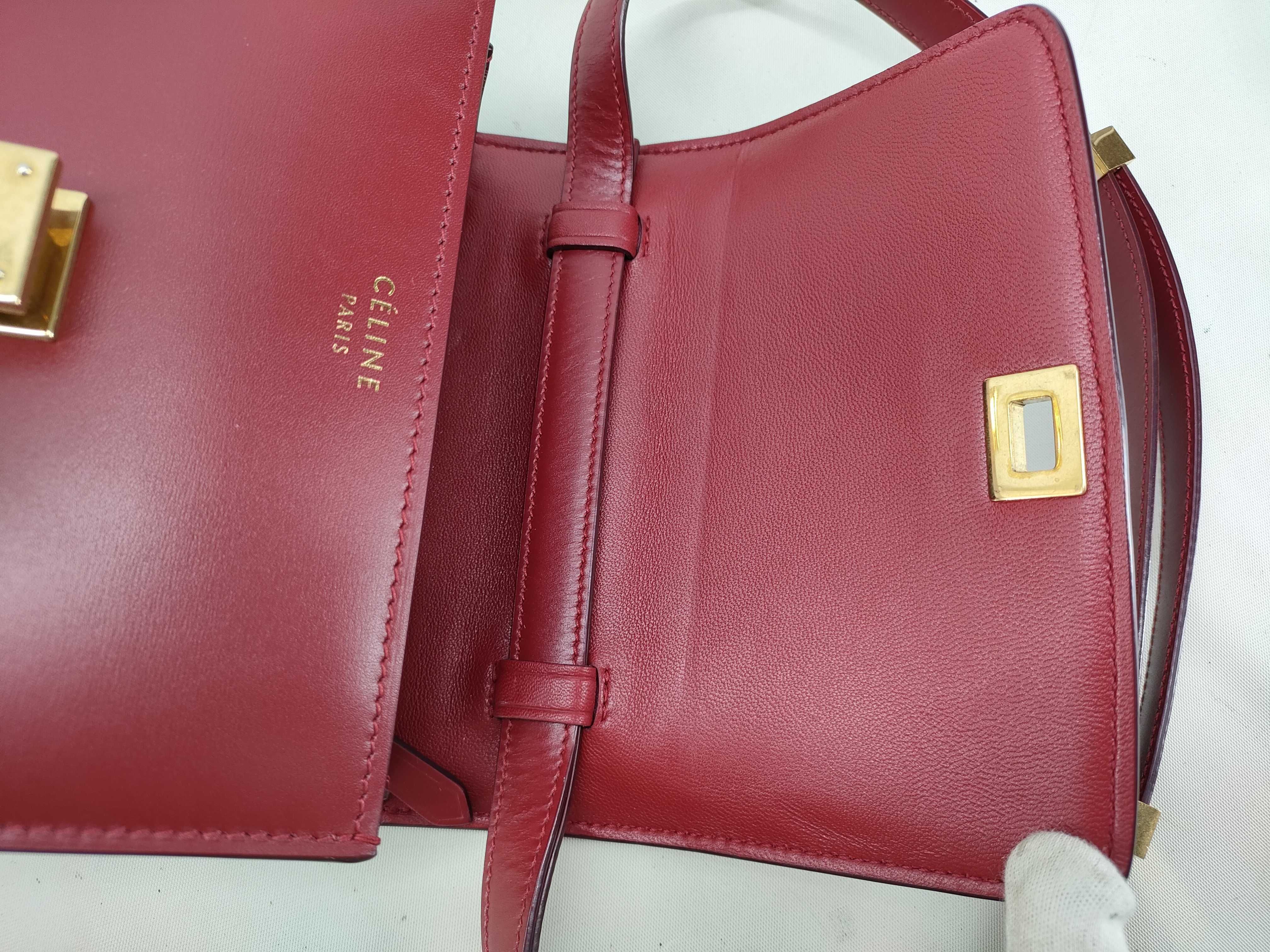 Classic Box Small Shoulder Bag, Leather, Red — view 4