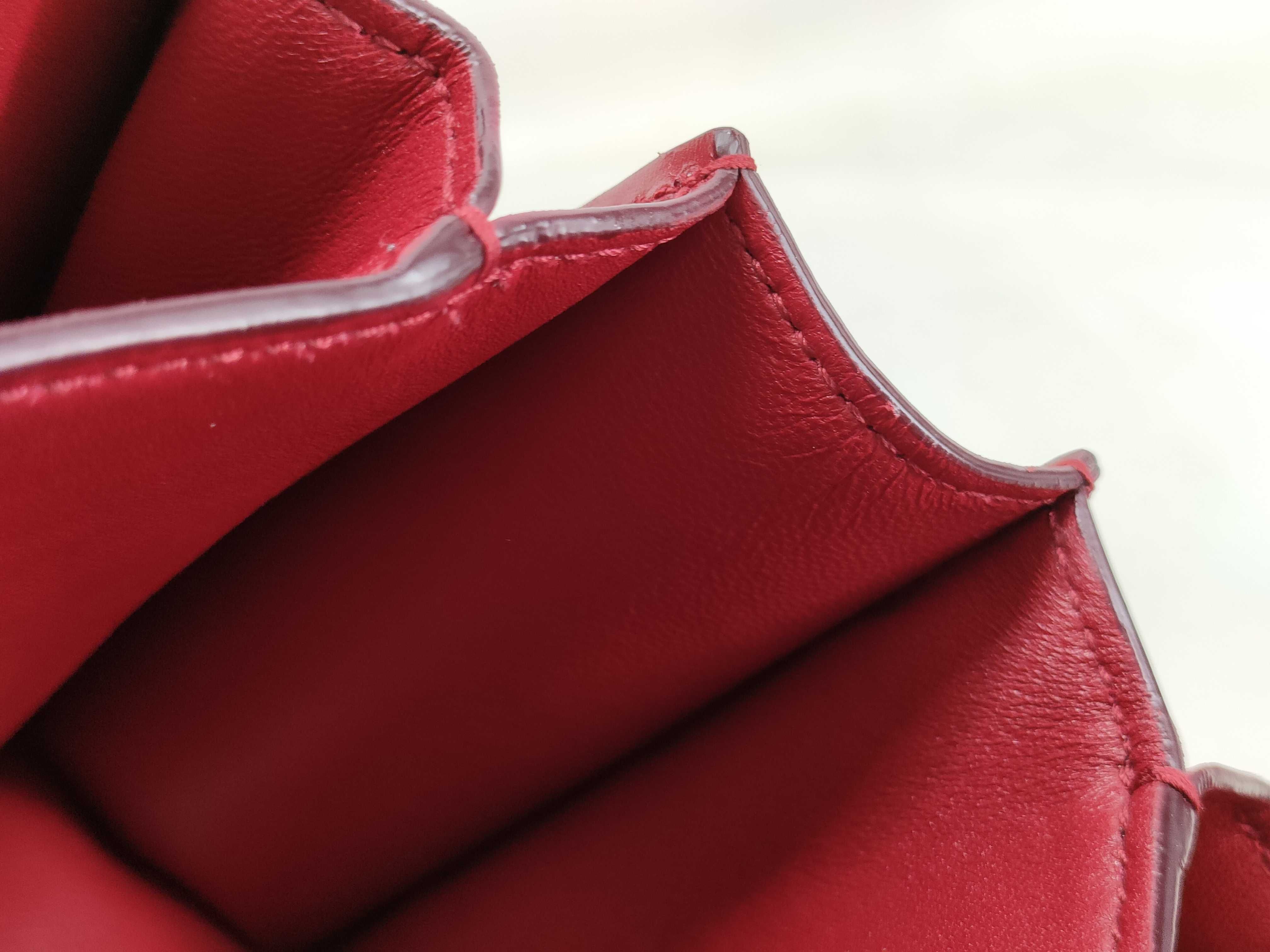 Classic Box Small Shoulder Bag, Leather, Red — view 6