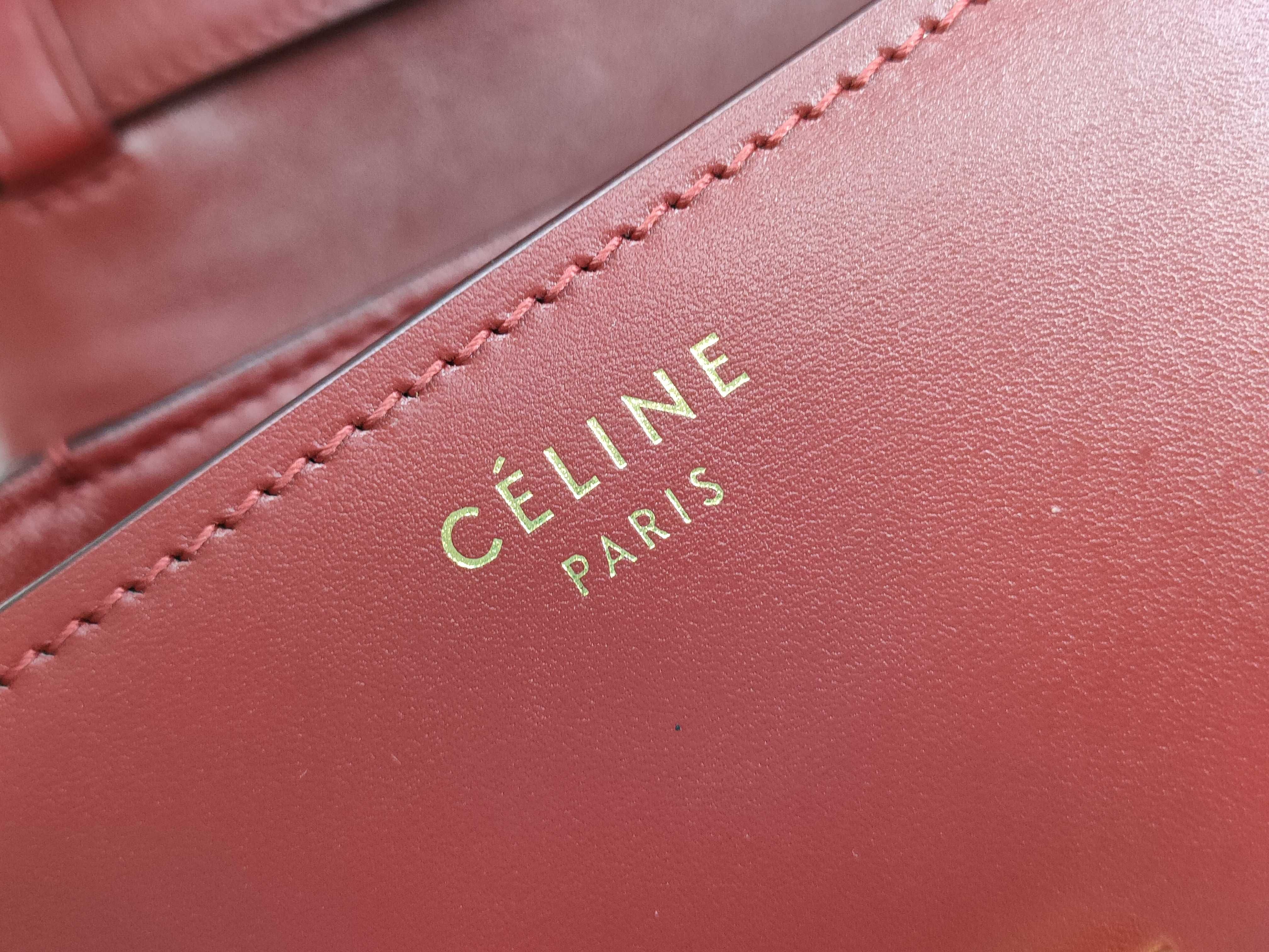 Classic Box Small Shoulder Bag, Leather, Red — view 8