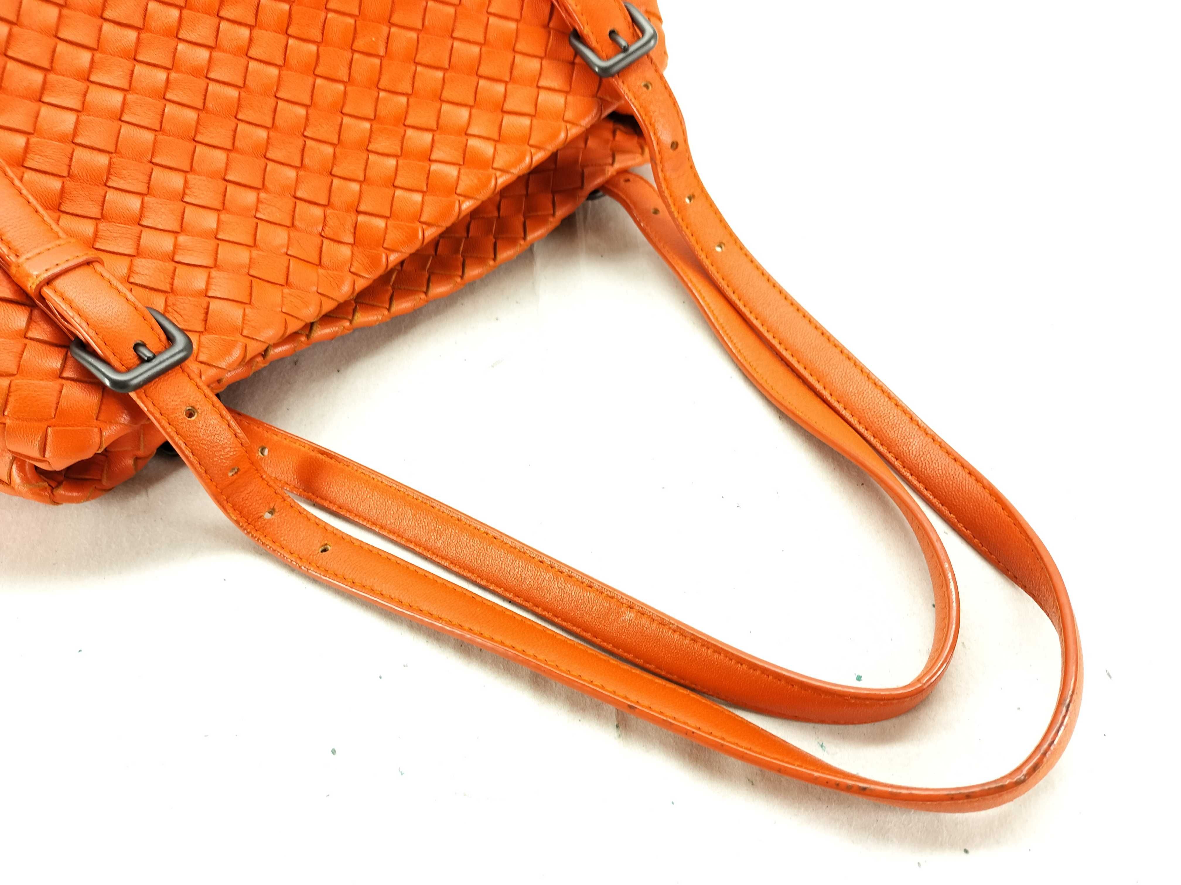 Intrecciato Bottega Veneta Tote Bag Leather B02407623P Orange Intrecciato Tote Bag — view 3