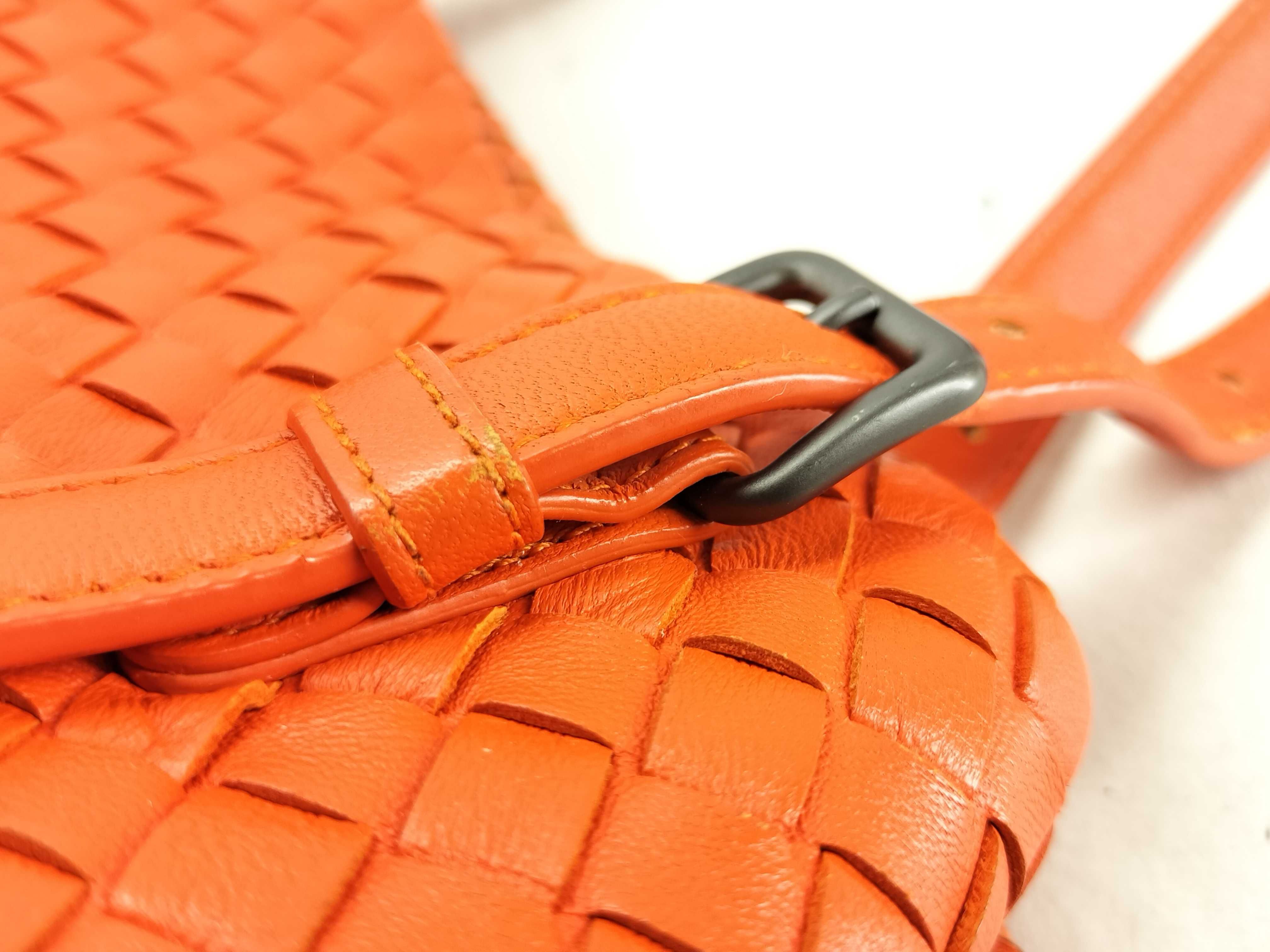 Intrecciato Bottega Veneta Tote Bag Leather B02407623P Orange Intrecciato Tote Bag — view 5