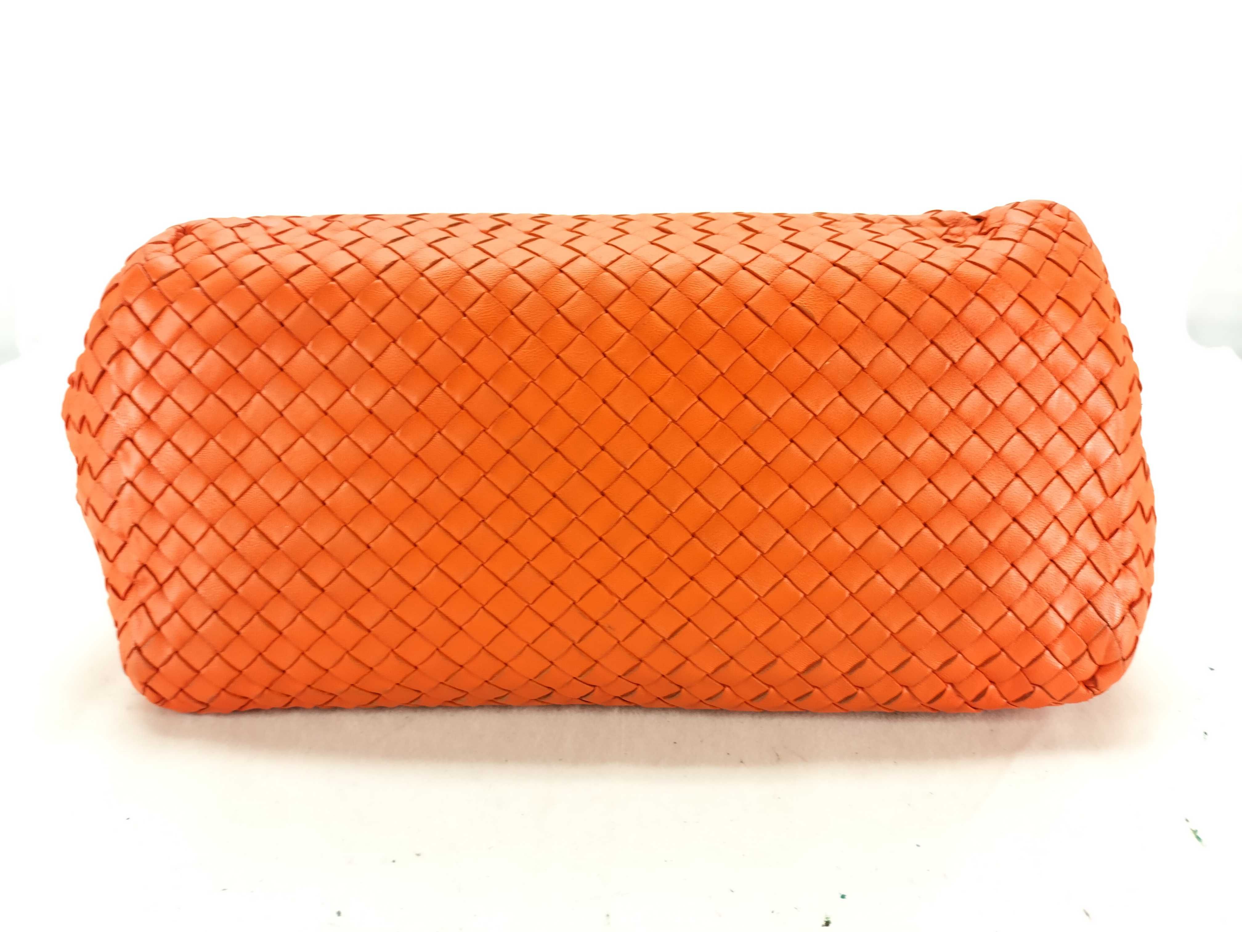 Intrecciato Bottega Veneta Tote Bag Leather B02407623P Orange Intrecciato Tote Bag — view 7