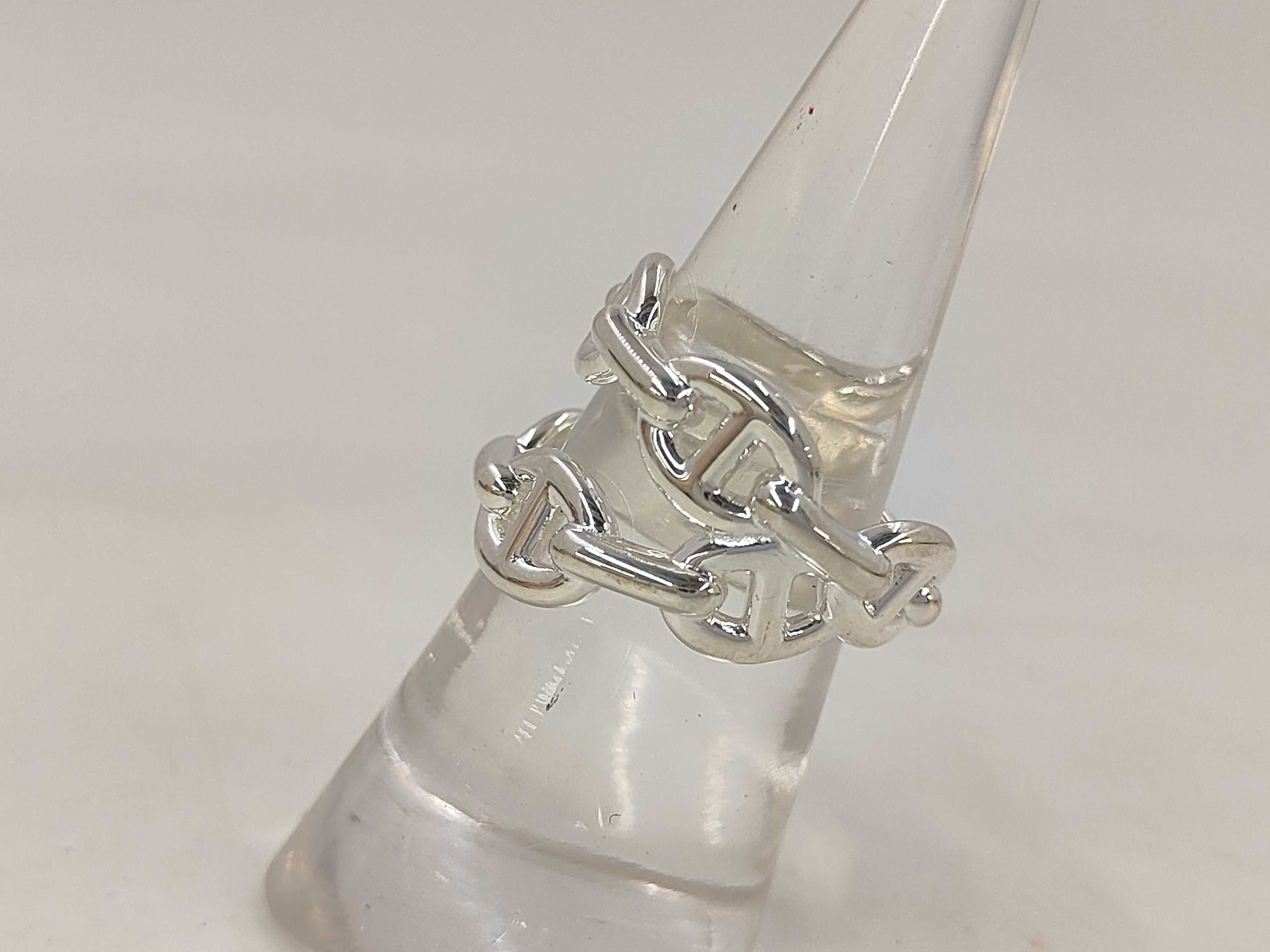 Enchainée Double Ring #54, 925 Sterling Silver, Brand New Ring — view 2