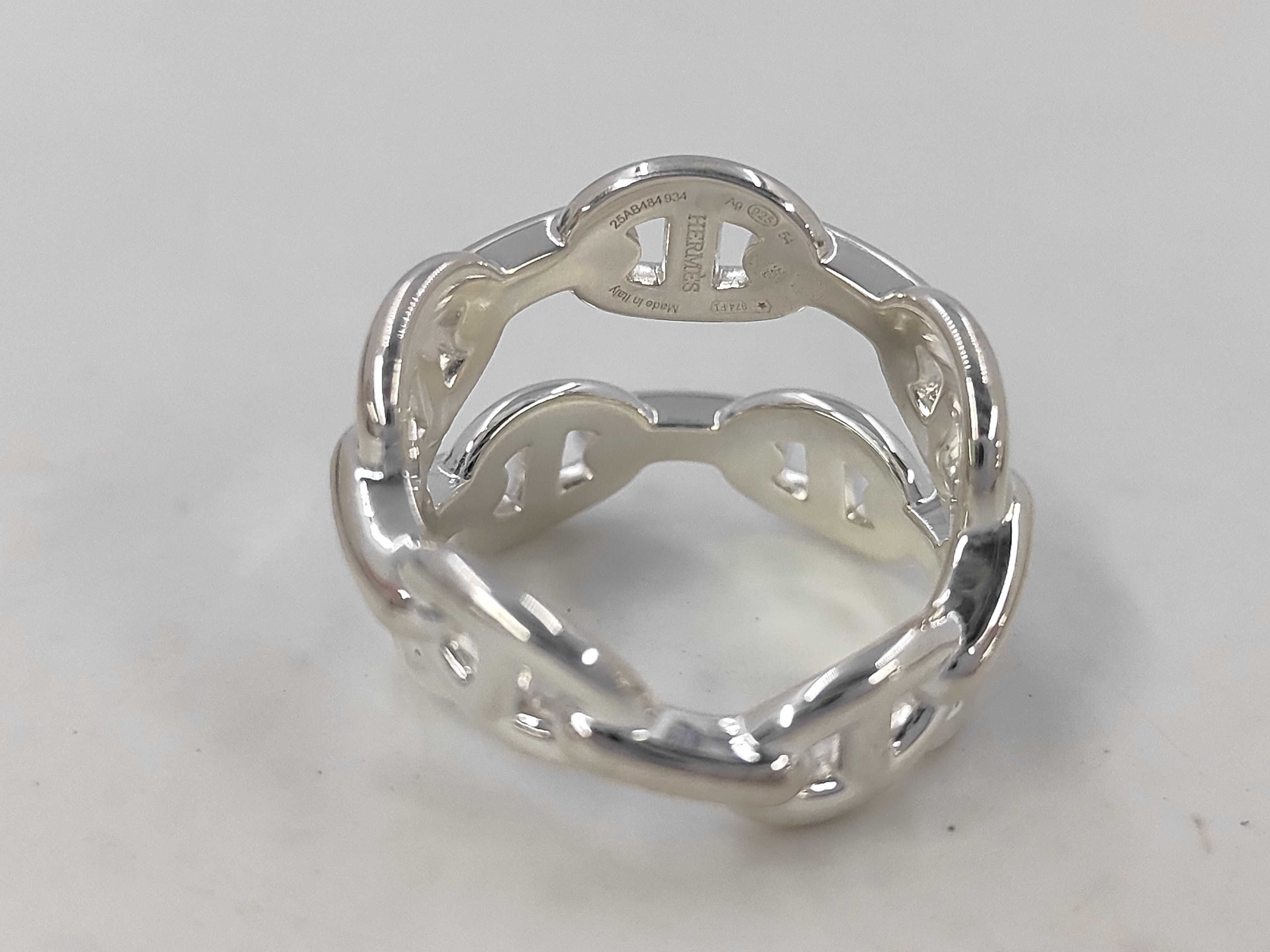 Enchainée Double Ring #54, 925 Sterling Silver, Brand New Ring — view 4
