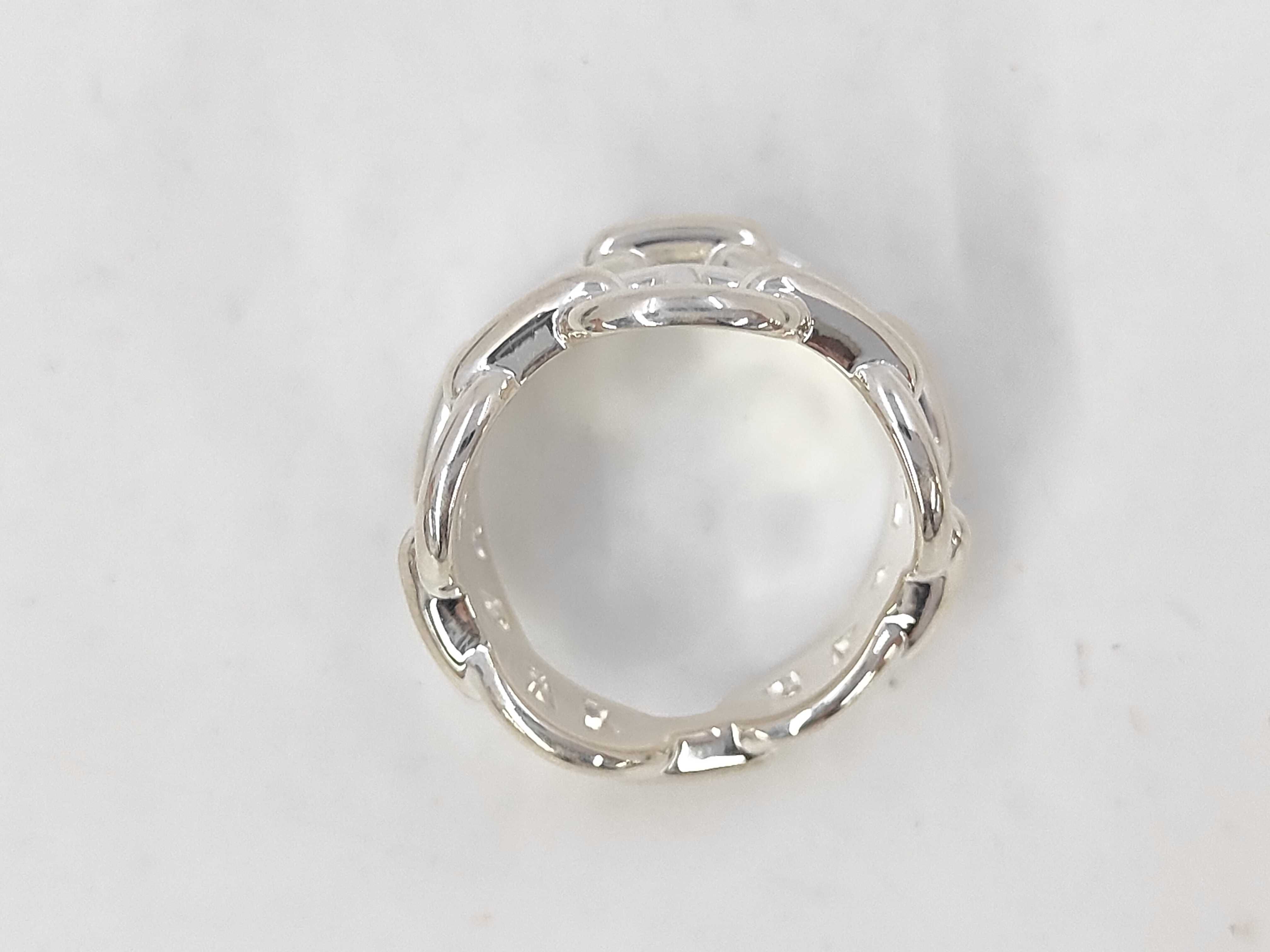Enchainée Double Ring #54, 925 Sterling Silver, Brand New Ring — view 5