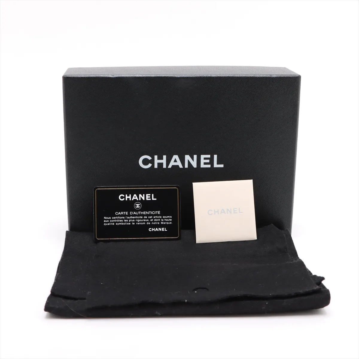 Matelassé Lambskin Chain Wallet, Black, Silver Hardware, 17837976, Serial Number 17, AP0250 — view 12