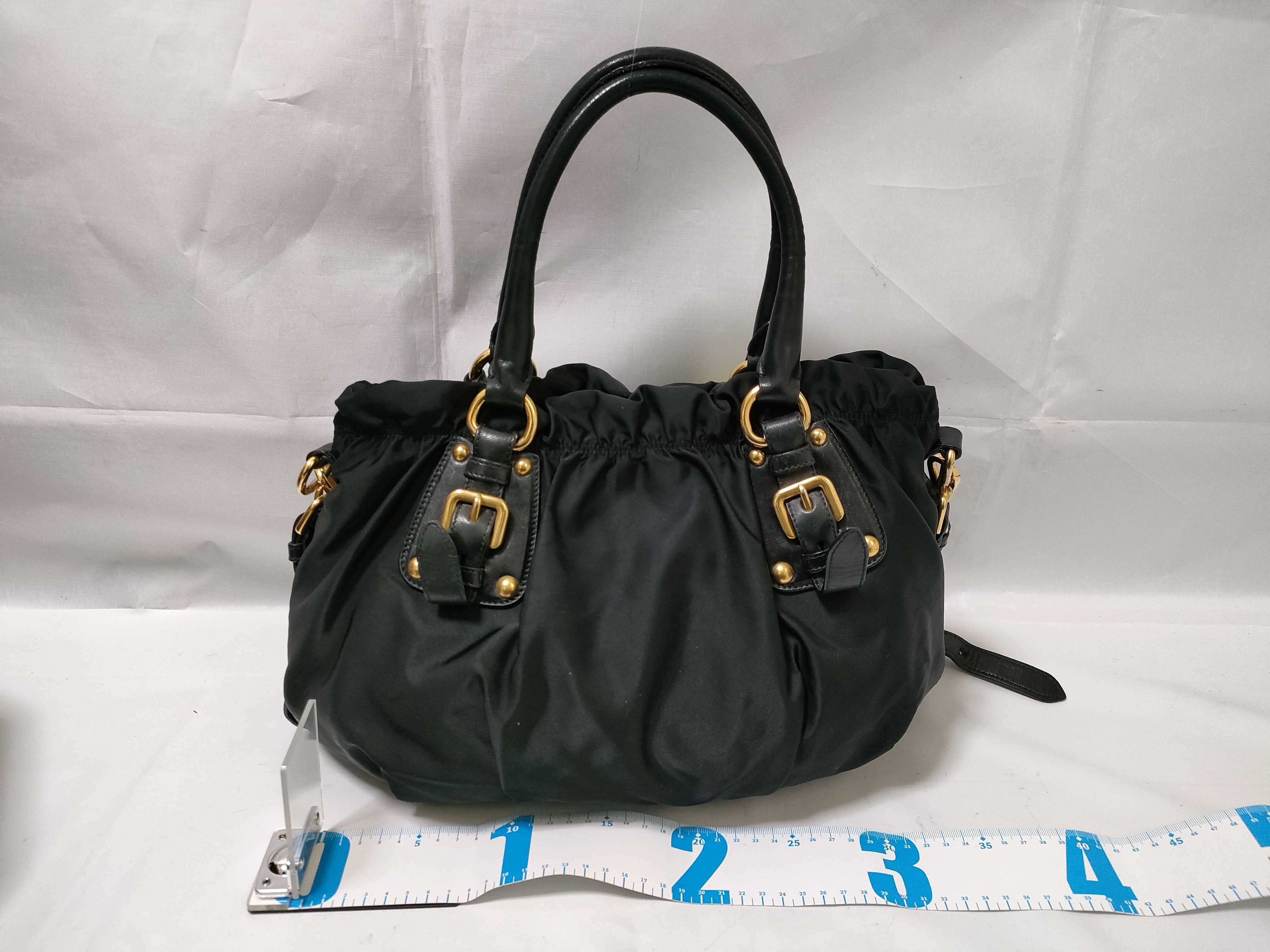 Nylon Leather 2-Way Shoulder Bag — view 2