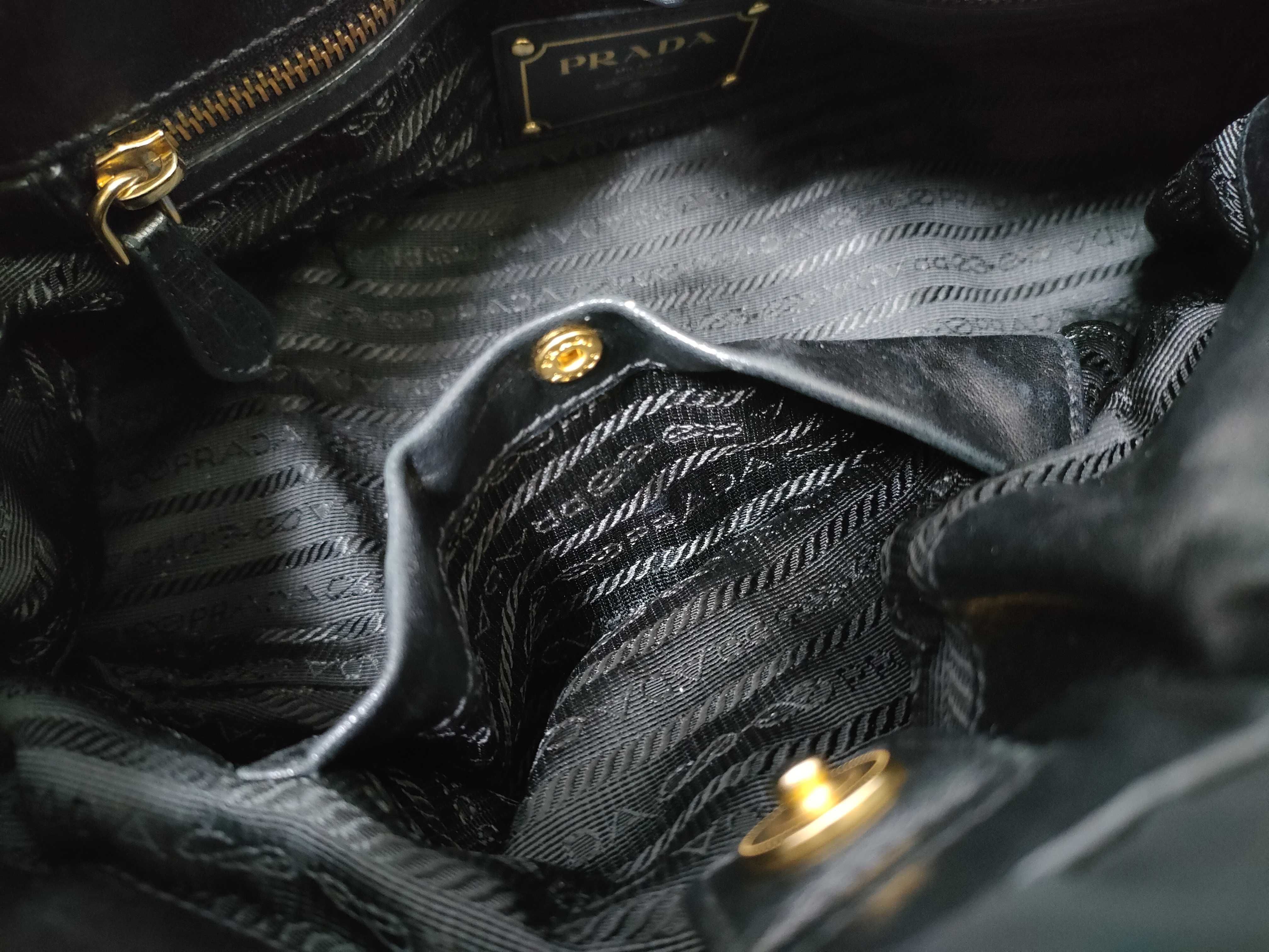 Nylon Leather 2-Way Shoulder Bag — view 12