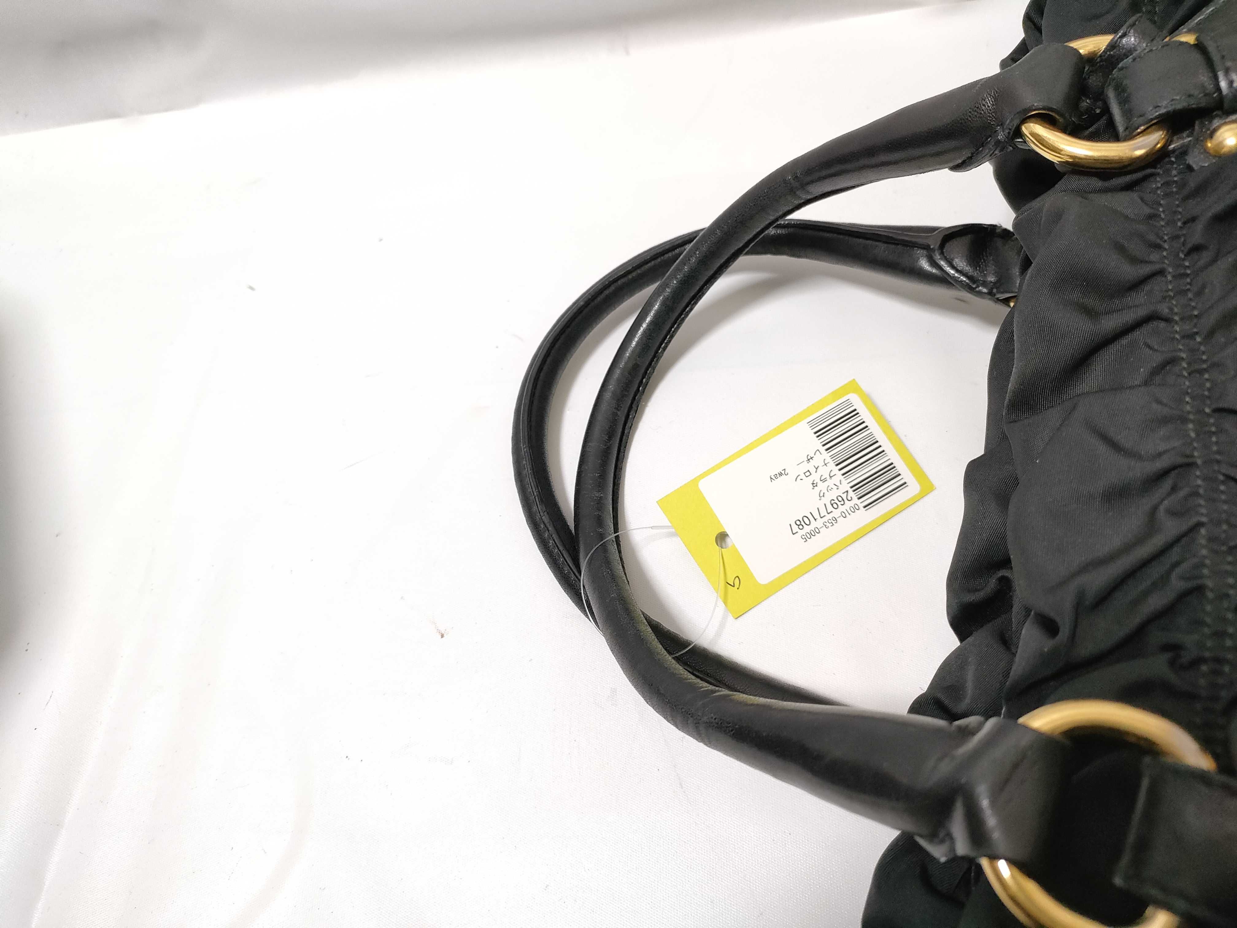 Nylon Leather 2-Way Shoulder Bag — view 3