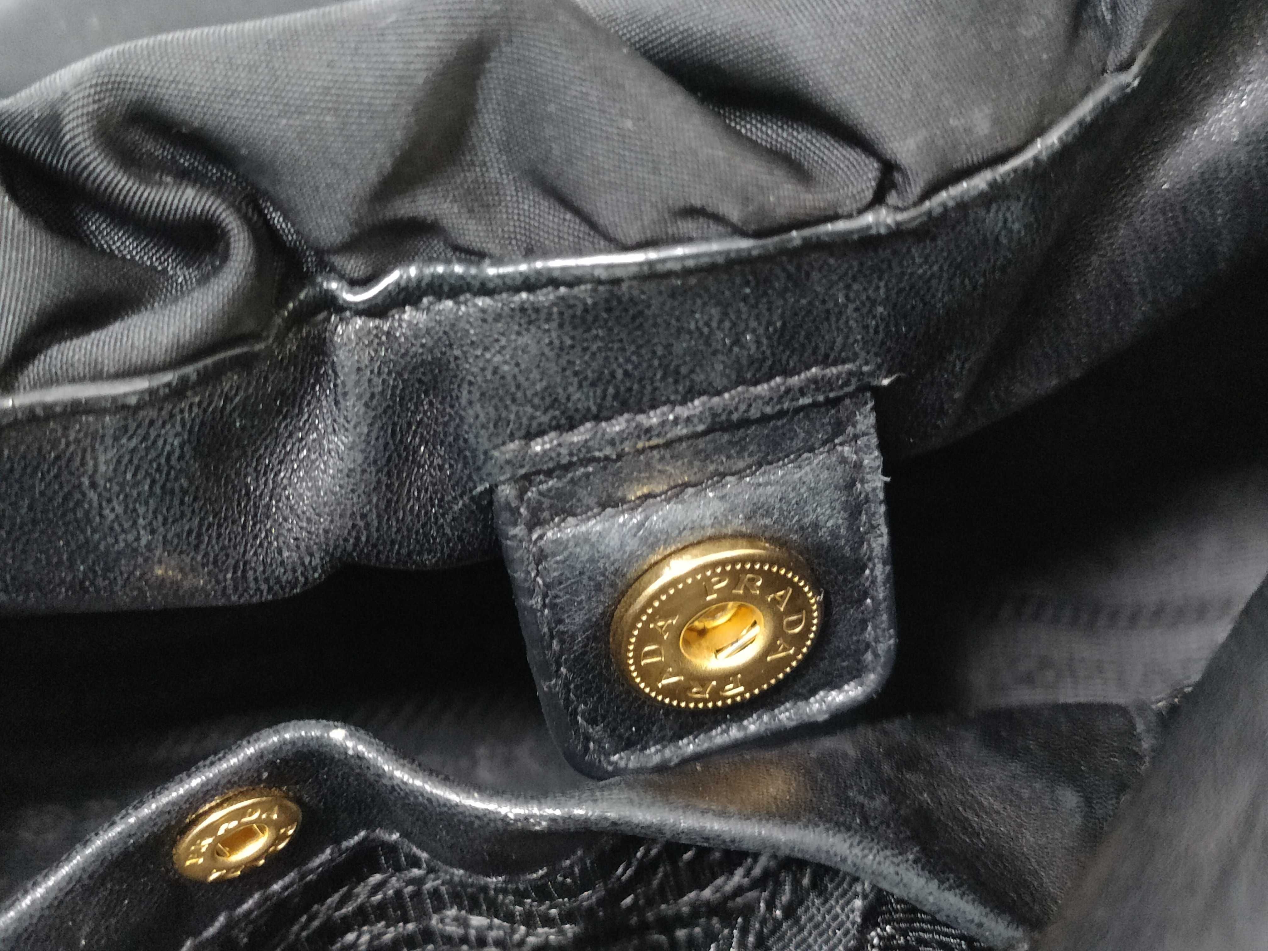 Nylon Leather 2-Way Shoulder Bag — view 10