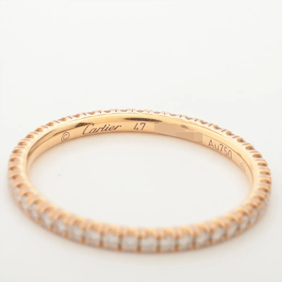 Etincelle de Cartier Full Eternity Diamond Ring, 750 (PG), 1.1g, Size 47, OWG298 — view 3