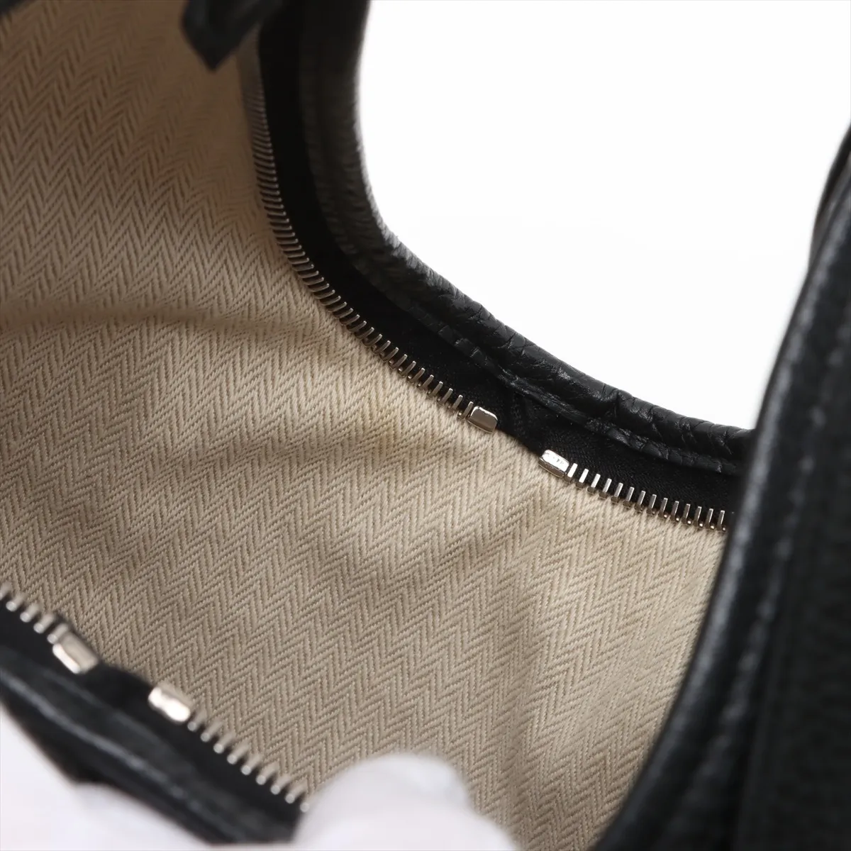 Masai PM Taurillon Clemence Black Silver Hardware J:2006 — view 12