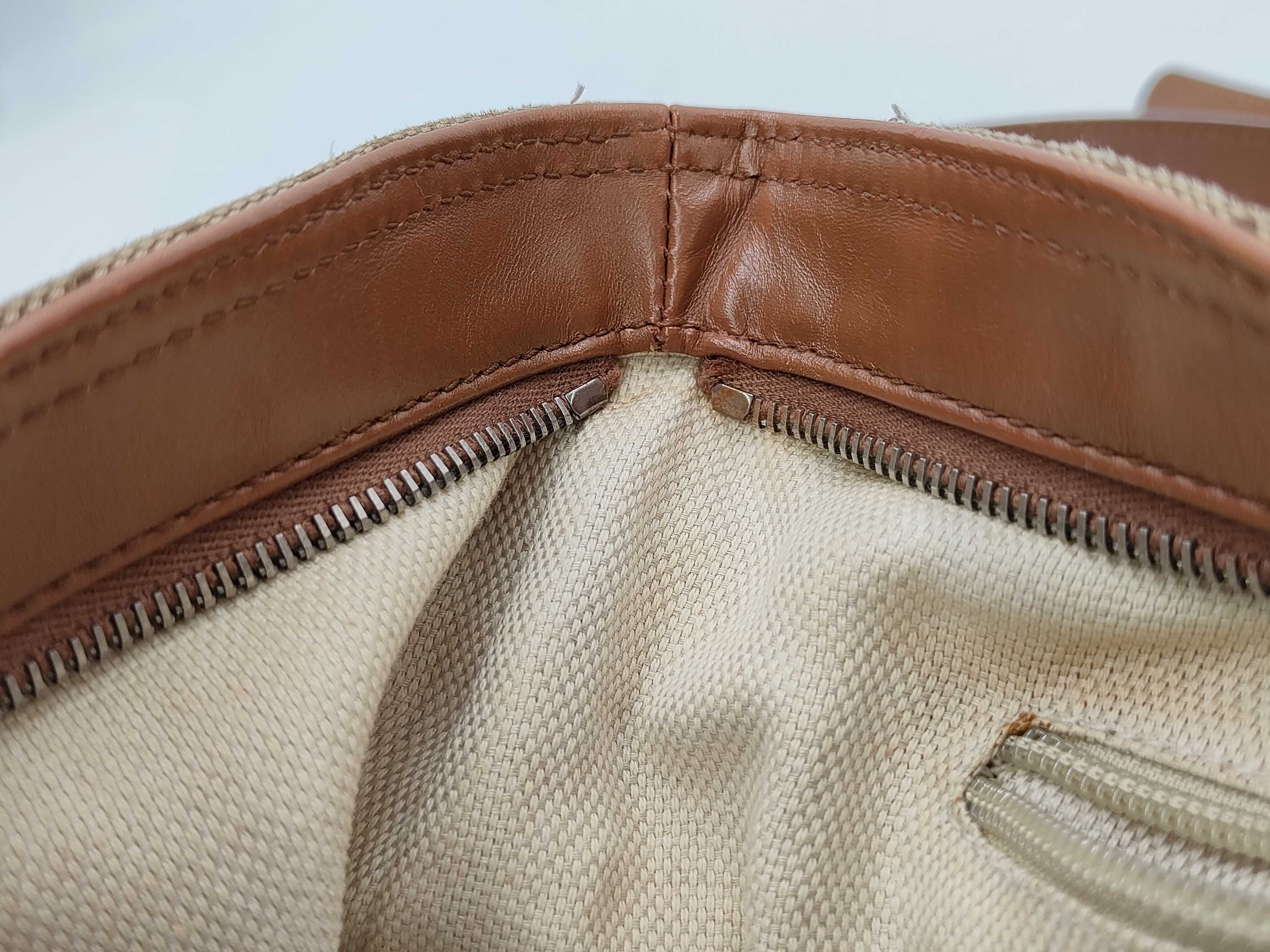 G Cherry Line Canvas Shoulder Bag Brown 337598 Shoulder Bag — view 11