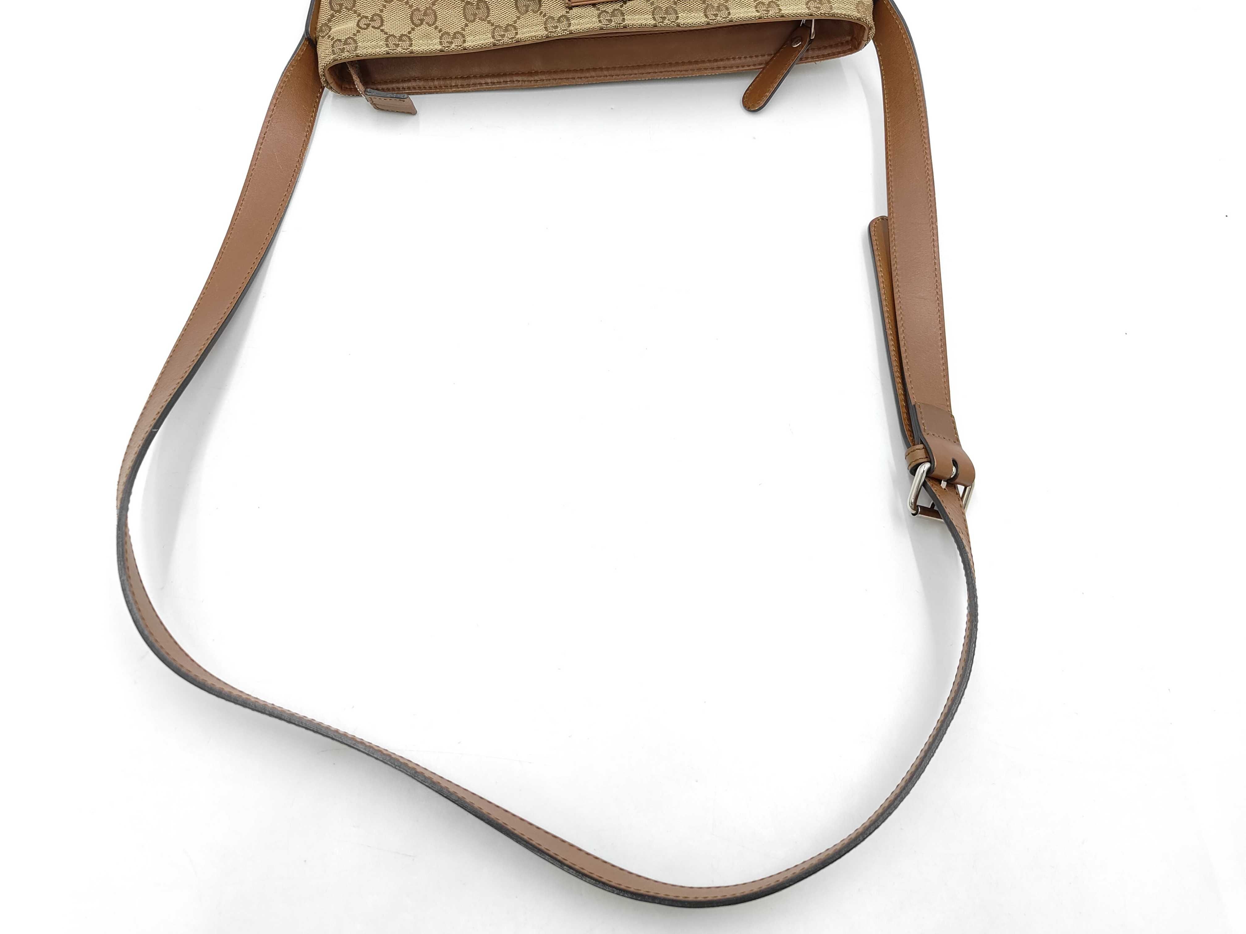 G Cherry Line Canvas Shoulder Bag Brown 337598 Shoulder Bag — view 3