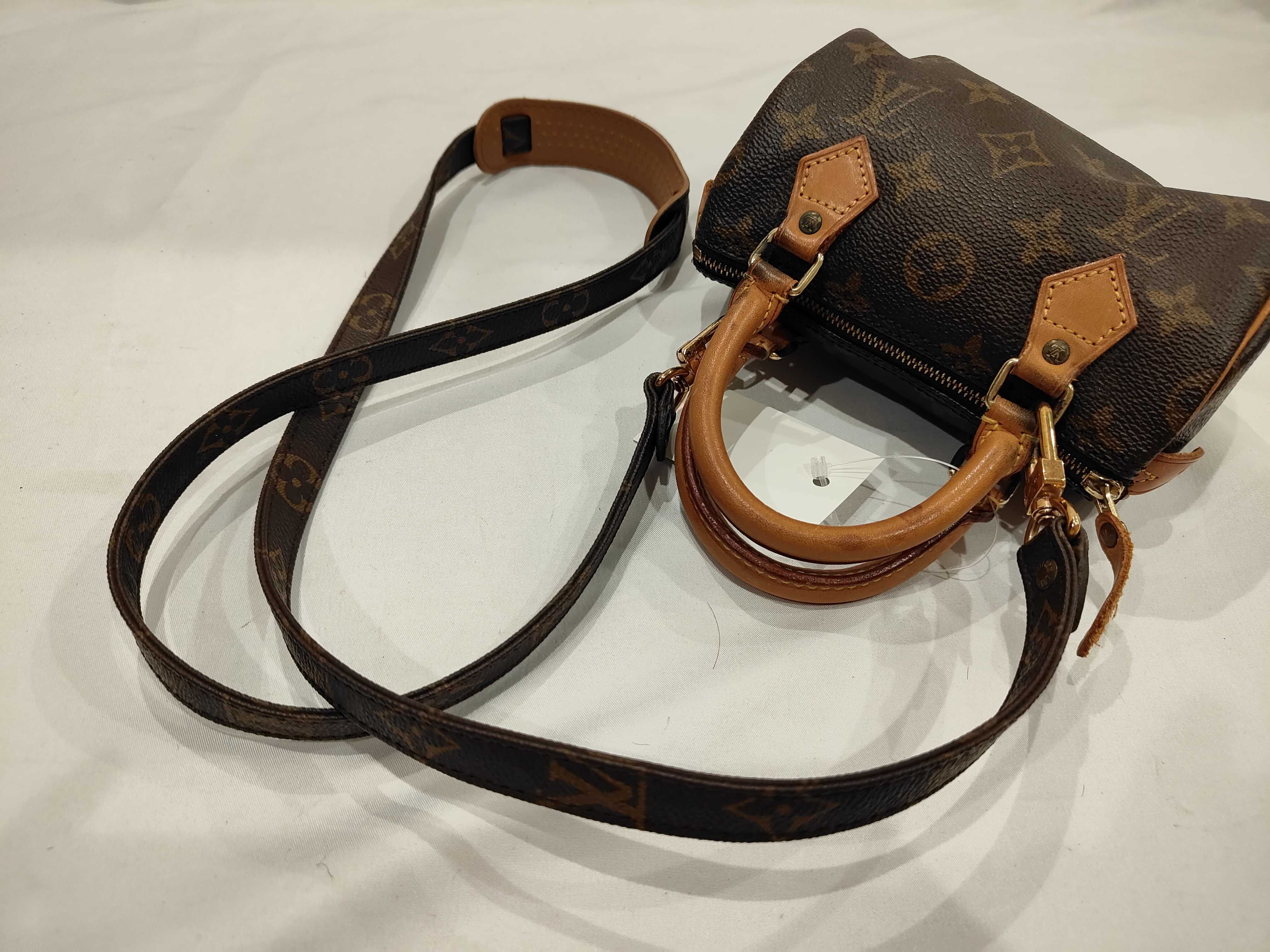 Monogram M41534 Mini Speedy Shoulder Bag — view 7