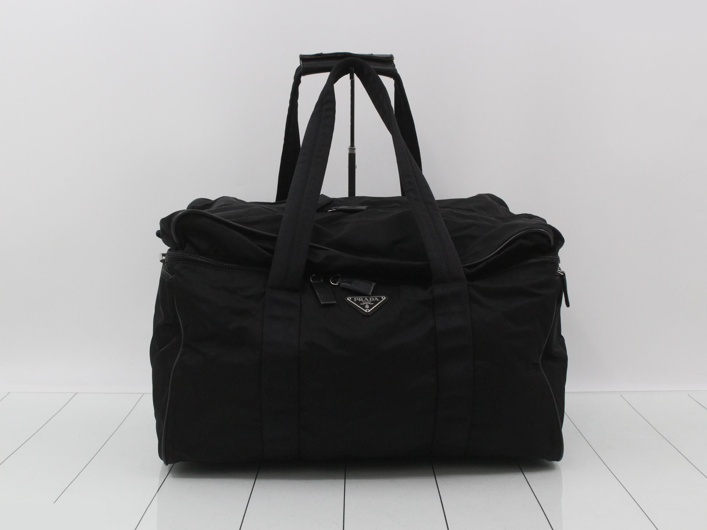 Nylon bag/Boston bag, black