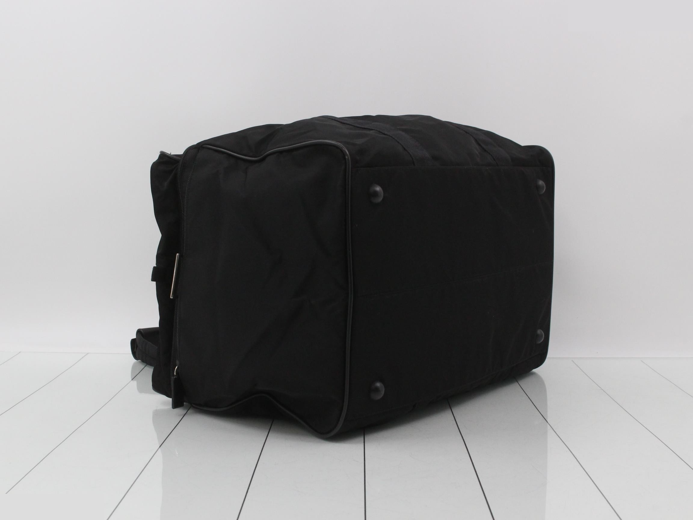 Nylon bag/Boston bag, black — view 5