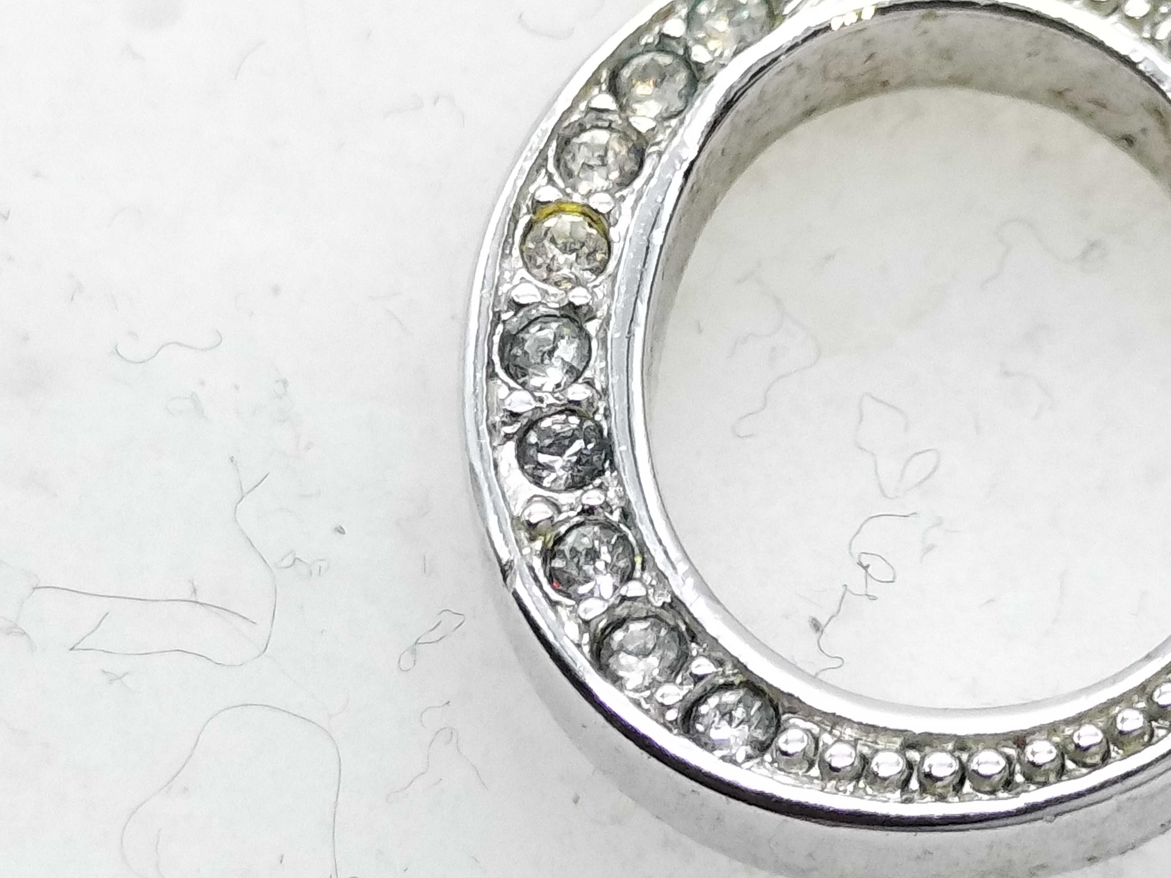 logo rhinestone earrings set — view 2