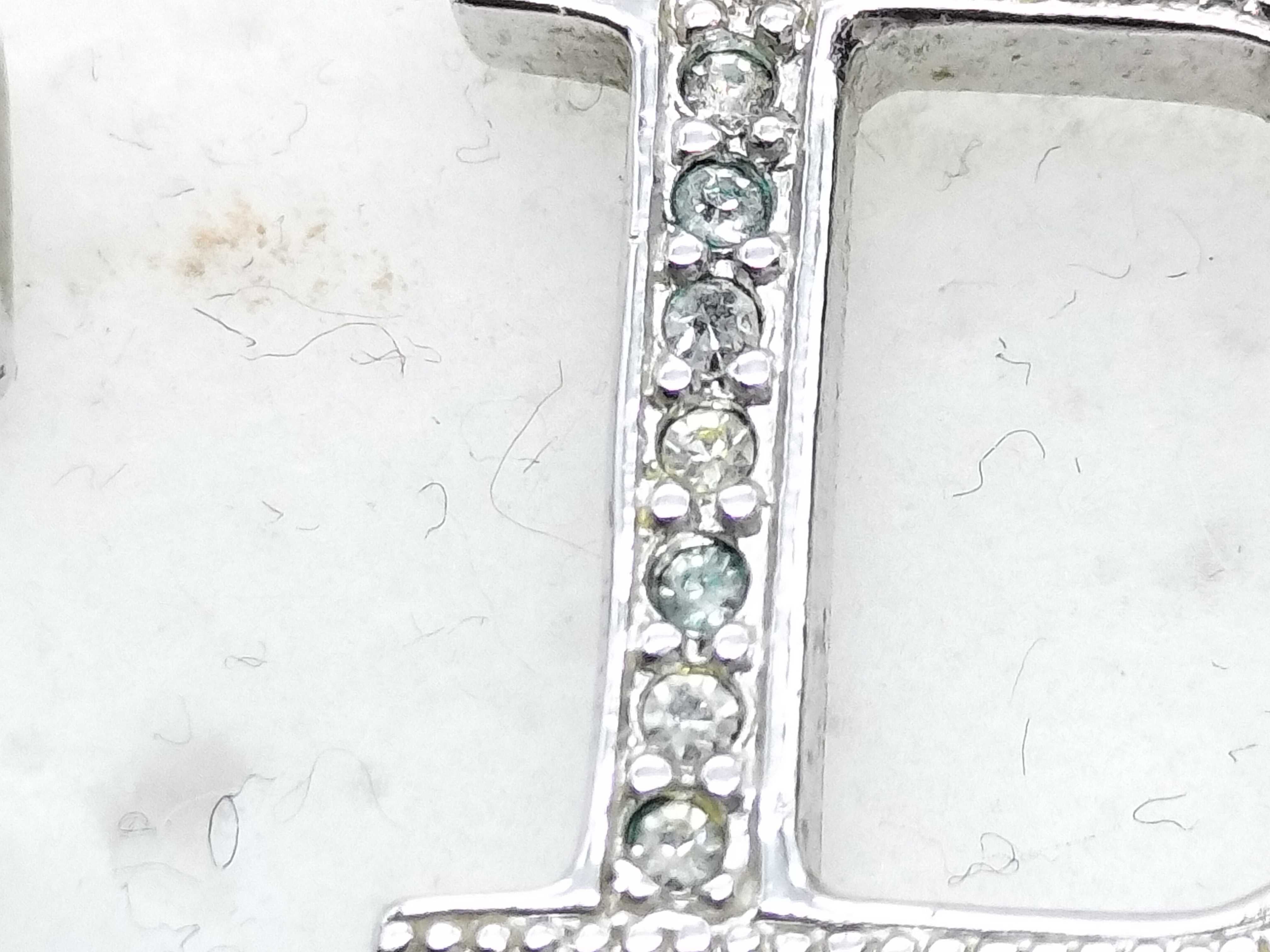 logo rhinestone earrings set — view 3