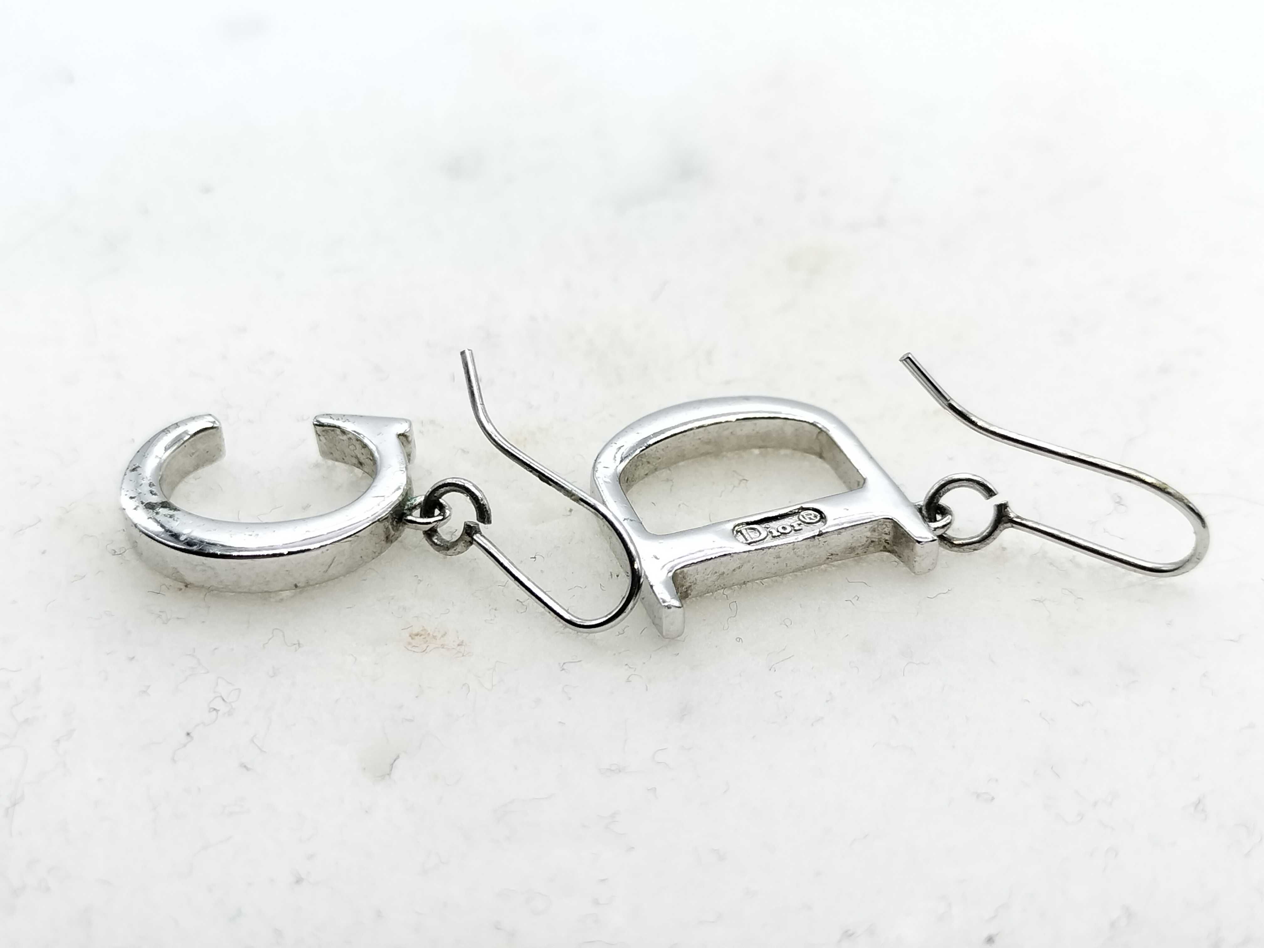 logo rhinestone earrings set — view 6