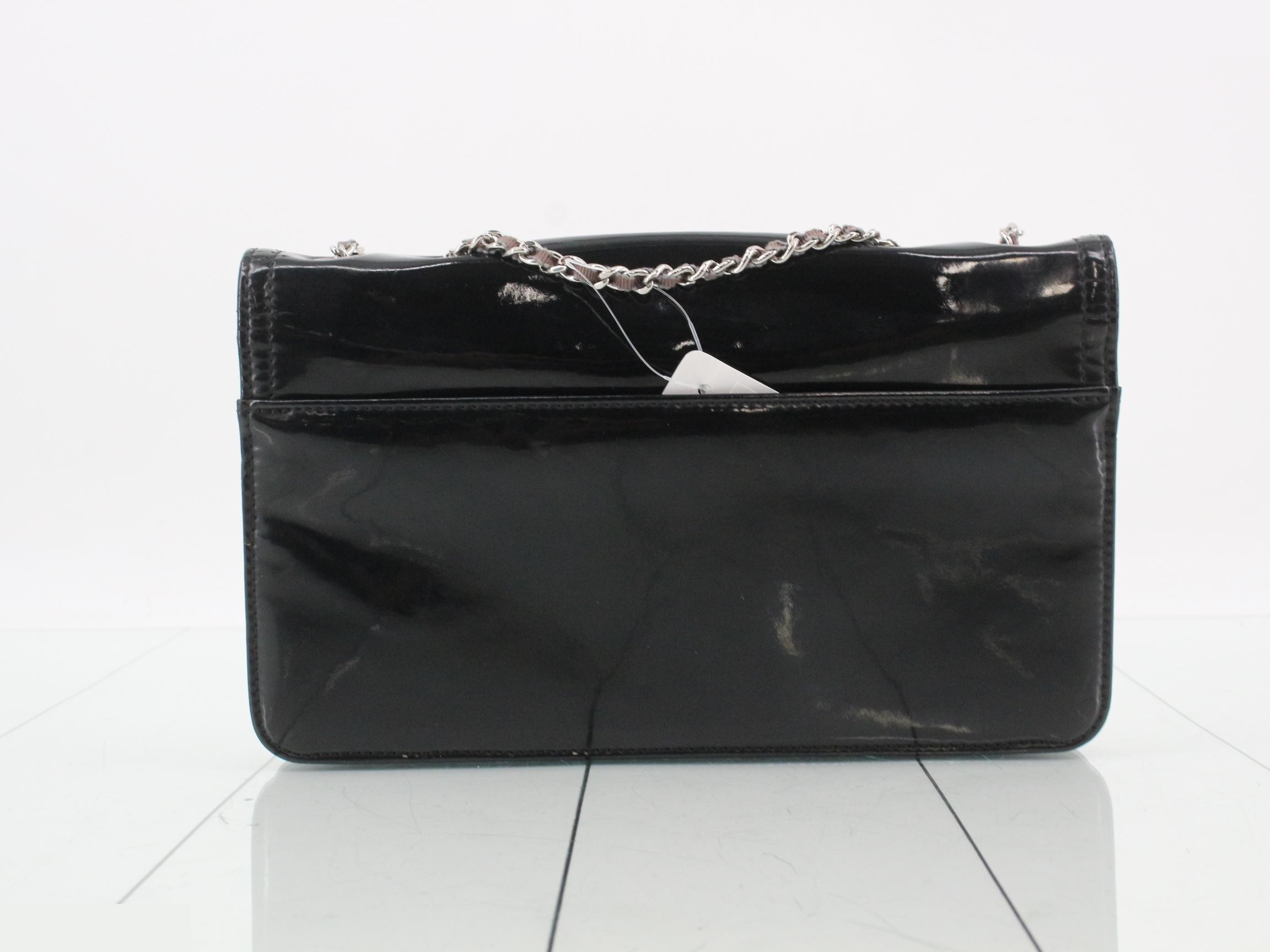 Patent Coco Mark Chain Shoulder Bag — view 2