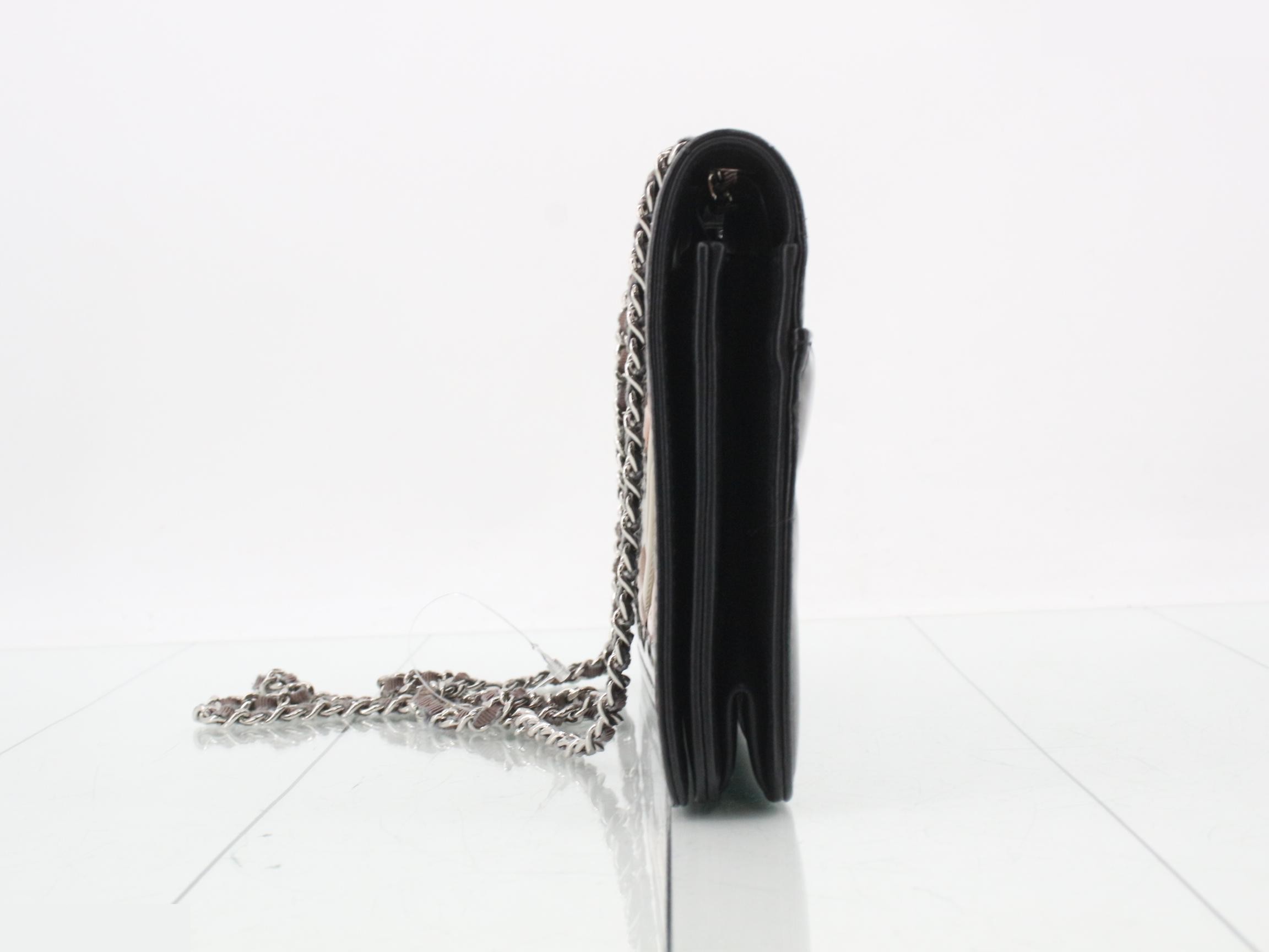 Patent Coco Mark Chain Shoulder Bag — view 3