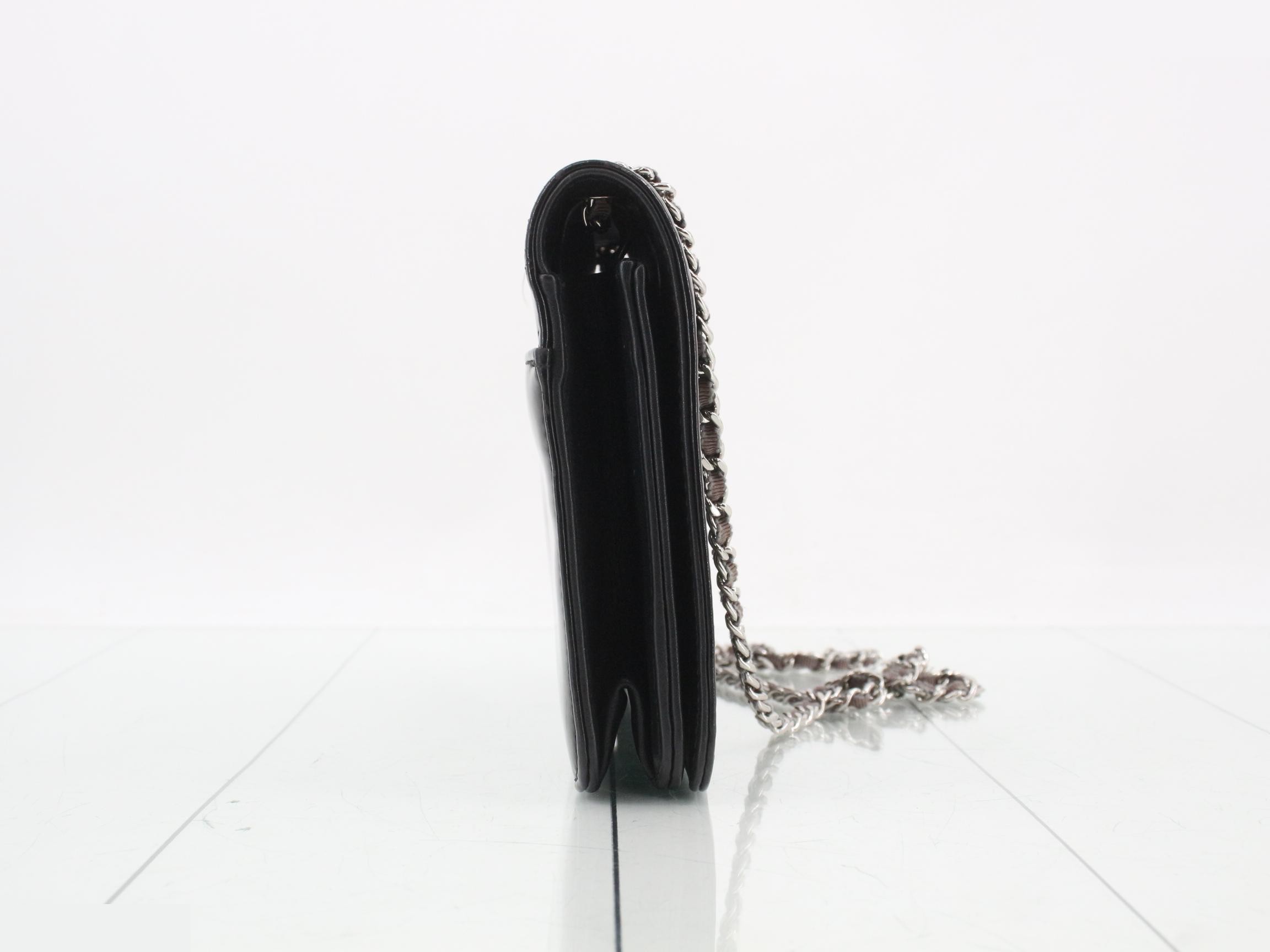 Patent Coco Mark Chain Shoulder Bag — view 4