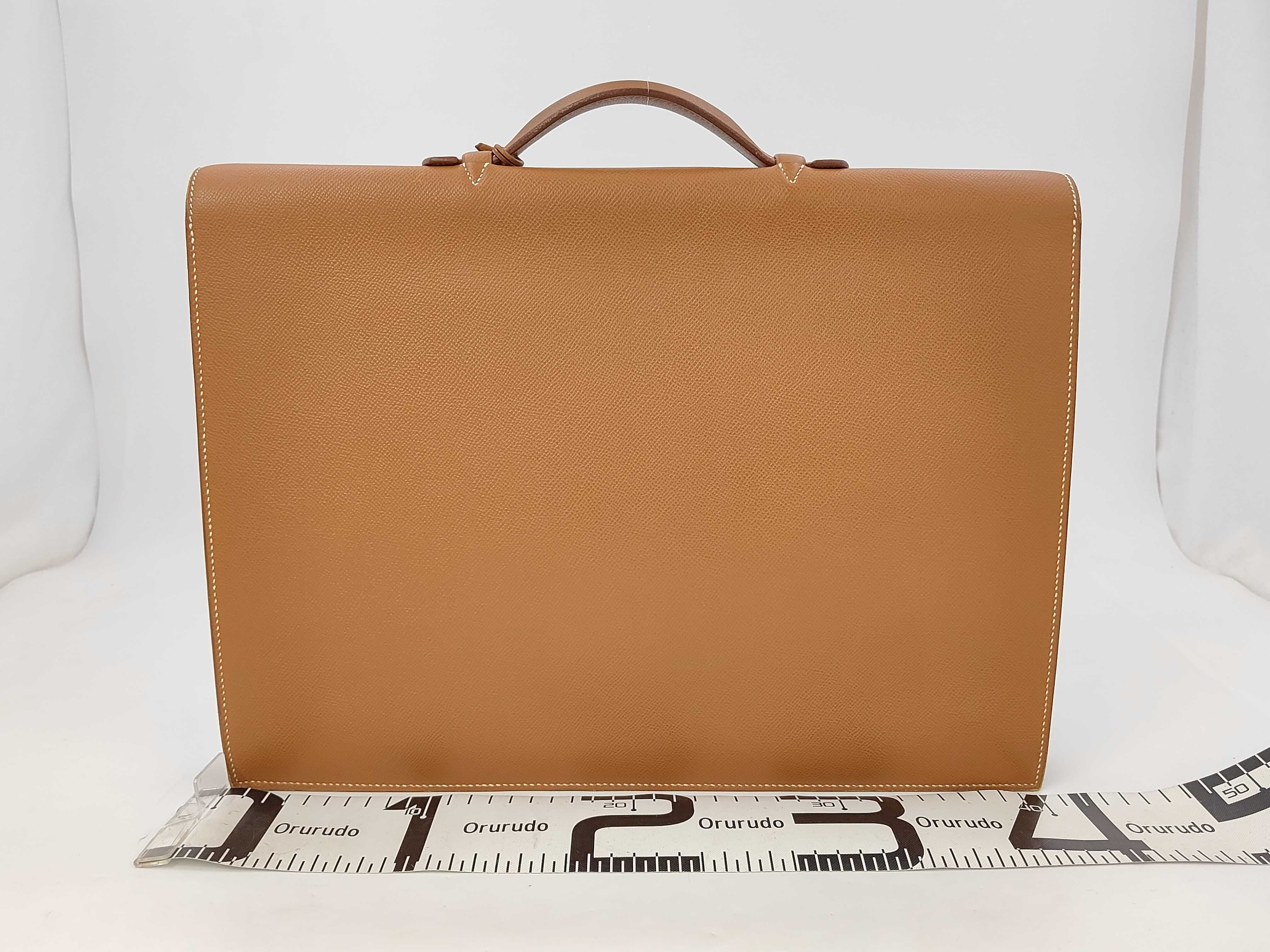 Sac à Dépêches 41 A Beige Gold Hardware Business Bag — view 2