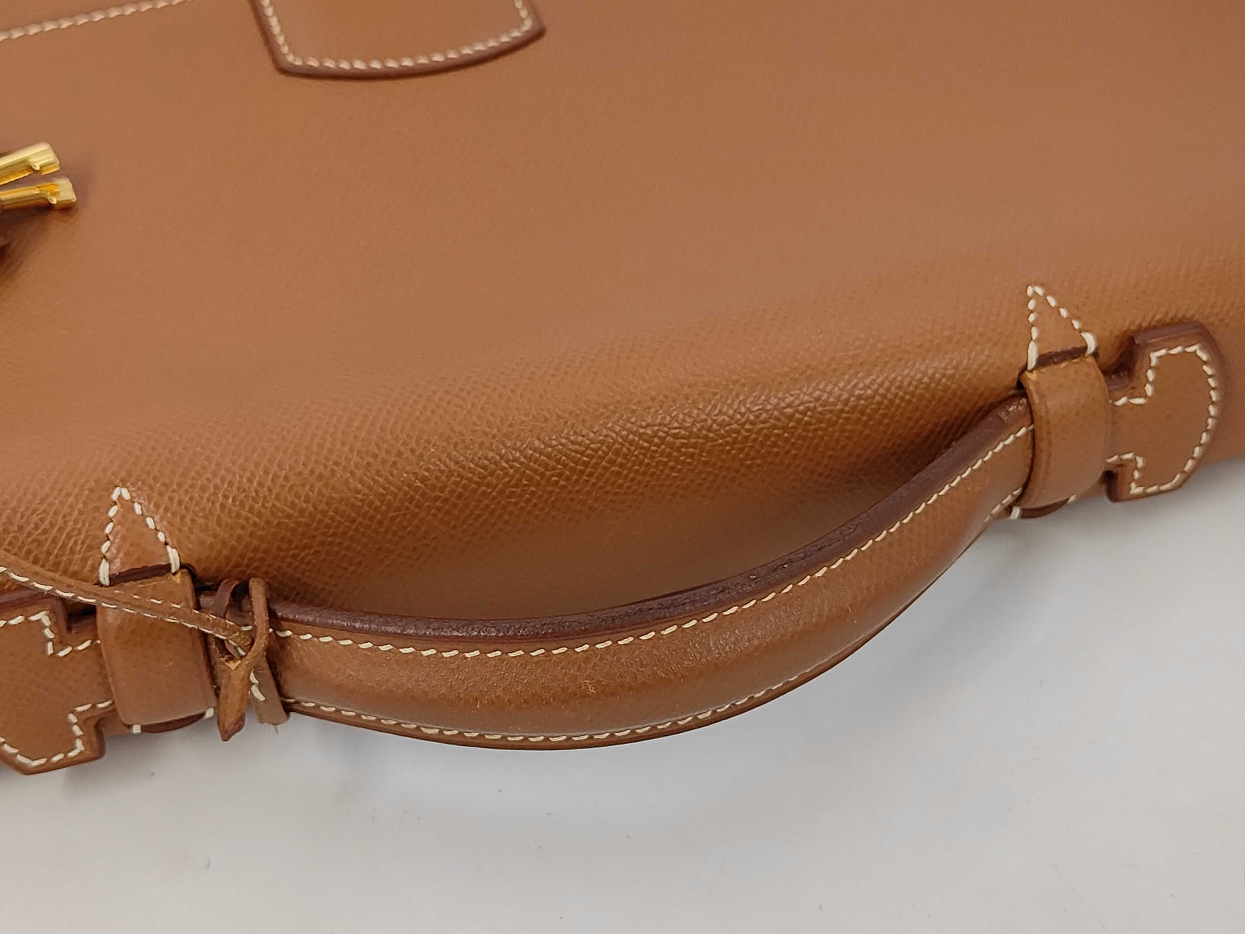 Sac à Dépêches 41 A Beige Gold Hardware Business Bag — view 5