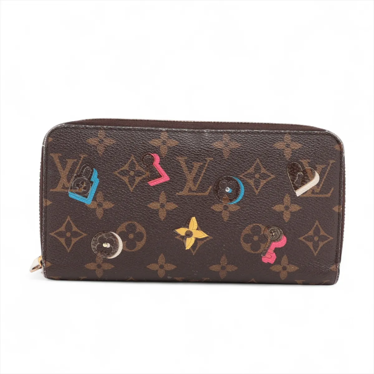 Monogram Lovelock Zippy Wallet M64116 MI4148 Pink Round Zip Wallet
