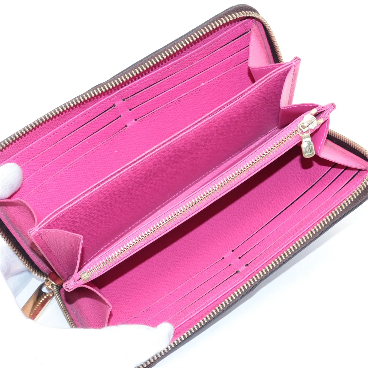 Monogram Lovelock Zippy Wallet M64116 MI4148 Pink Round Zip Wallet — view 3