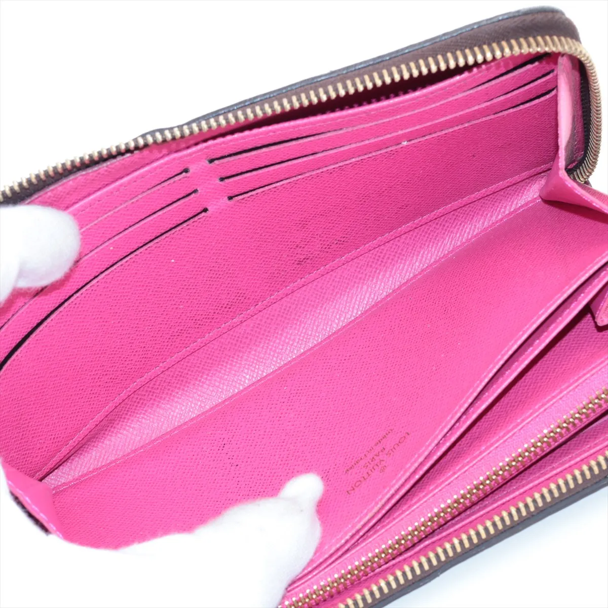 Monogram Lovelock Zippy Wallet M64116 MI4148 Pink Round Zip Wallet — view 5