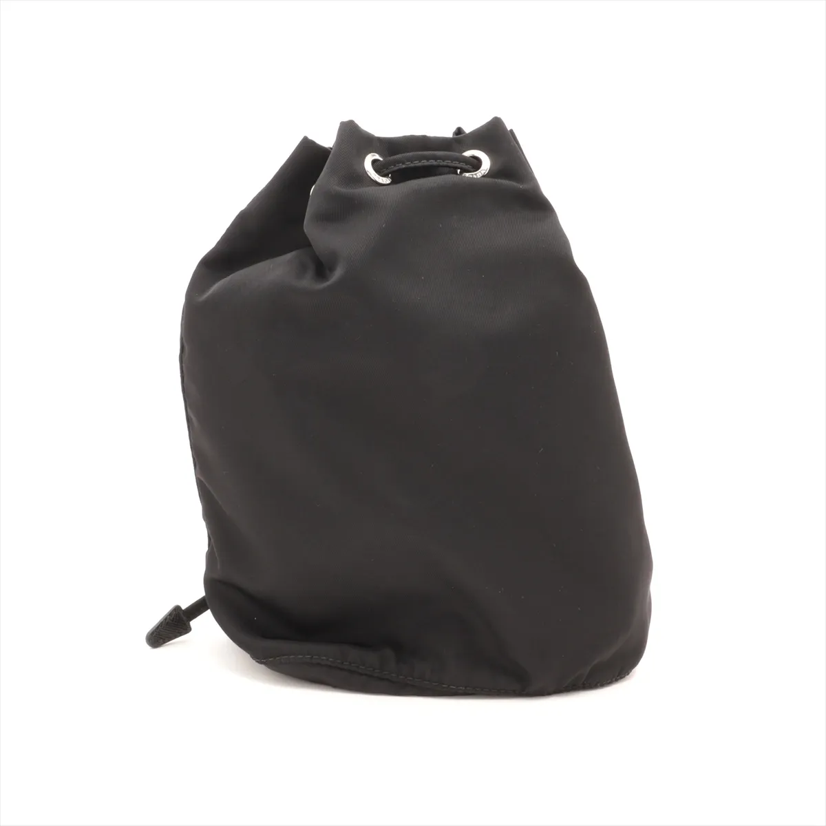 Tessuto Triangle Logo 1NS369 Nylon Pouch Black — view 2