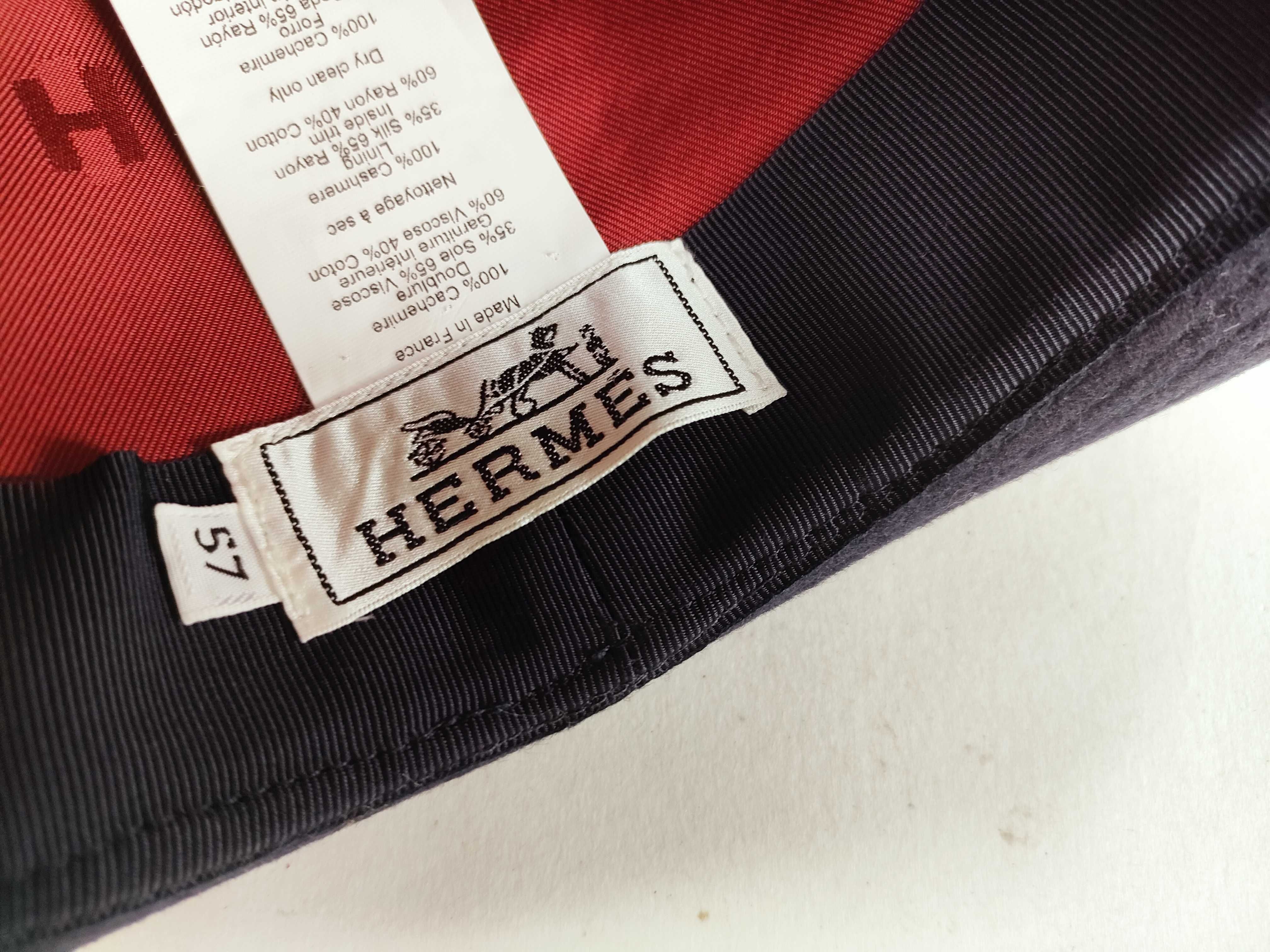 Cleaned Sellier Fedora Hat, Cashmere, Size 57, Hermes Other Accessories — view 6